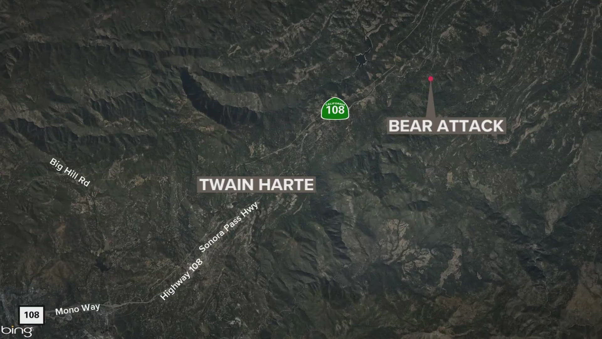 Officials said the bear attack happened in Long Barn along North Fork Road.