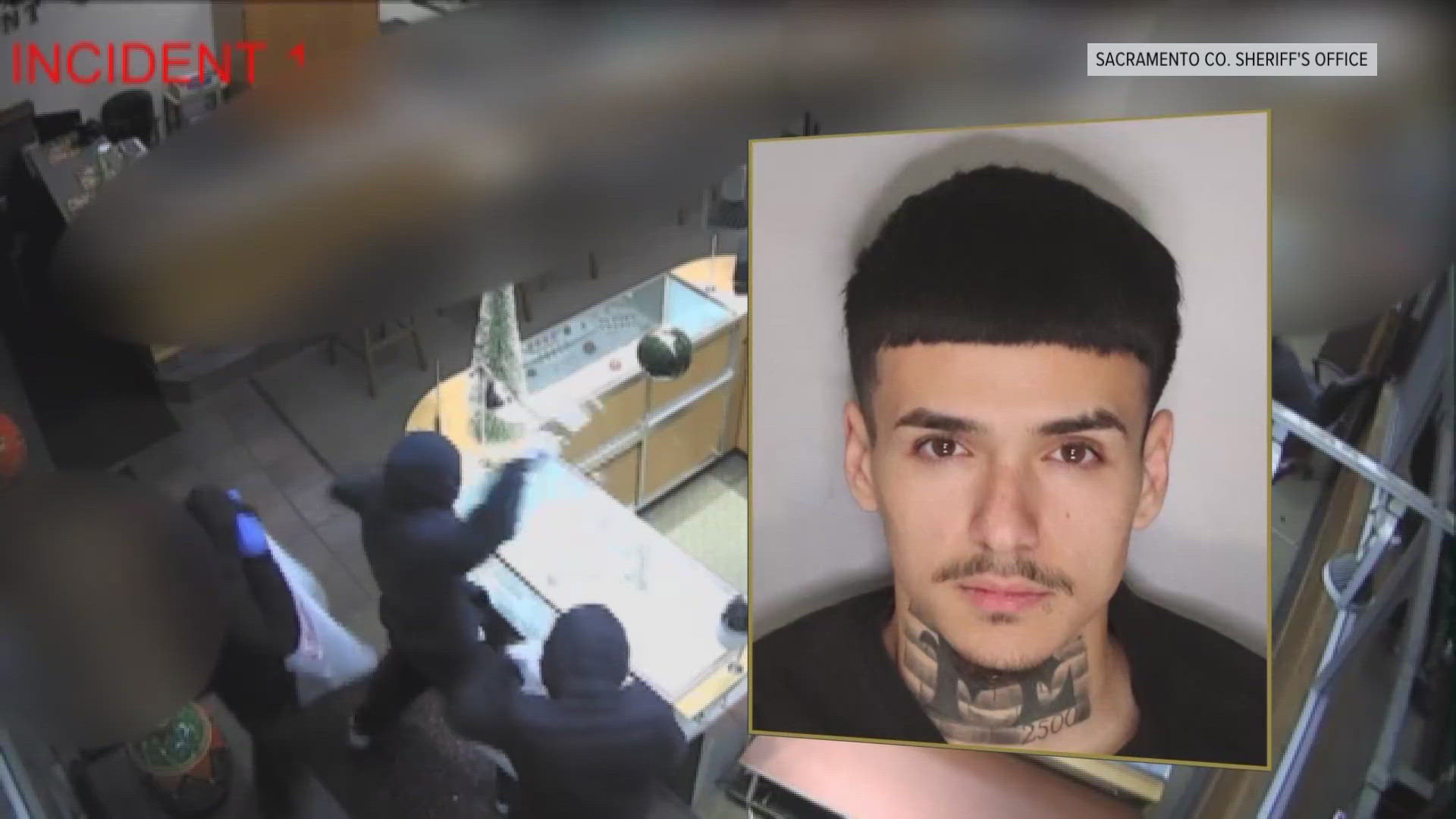 One of the suspects involved in two smash-and-grab robberies at a south Sacramento jewelry store is behind bars.