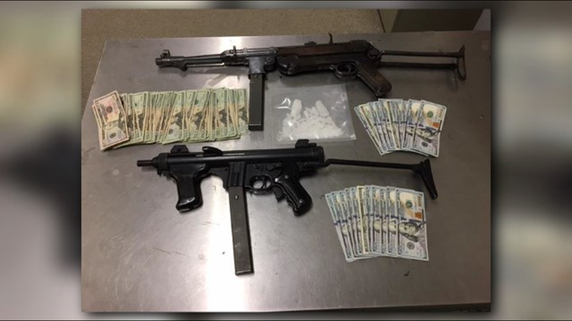 Machine Guns Meth Seized During Home Compliance Check 5696