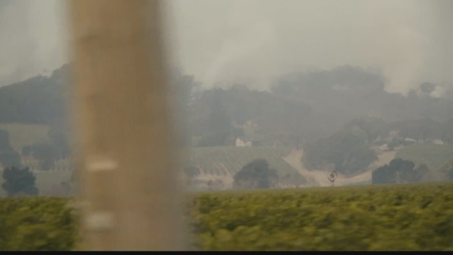 In Napa county, residents watch in shock as fires sweep through their community. 