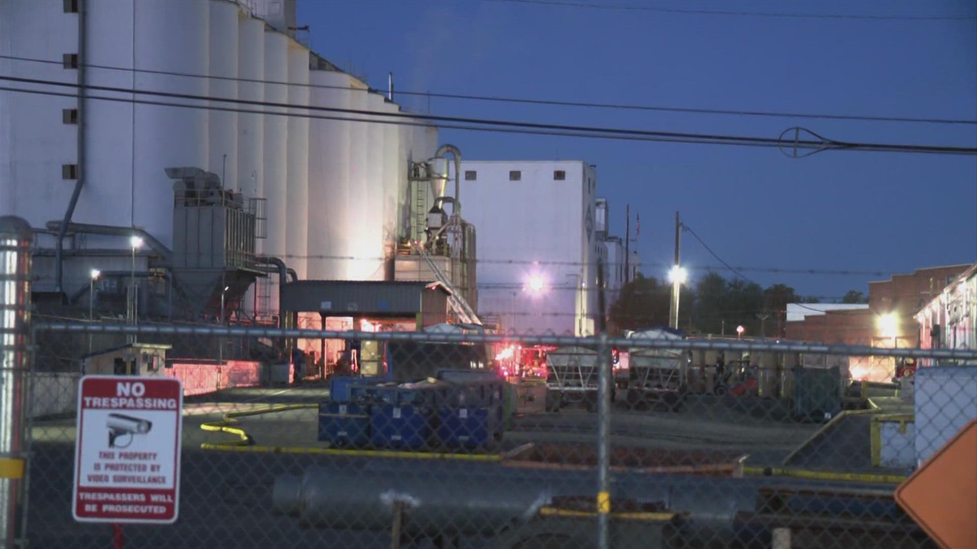 Around 2 a.m. Friday firefighters responded to a small fire in a dust collector and a holding bay at the Blue Diamond Factory.