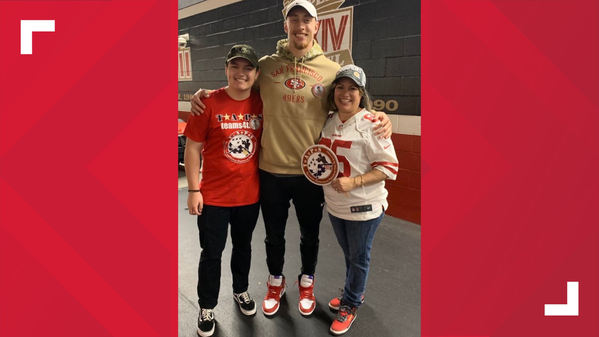 A Sacramento family is heading to Super Bowl LIV thanks to 49ers star tight end George Kittle, USAA and the Tragedy Assistance Program for Survivors.