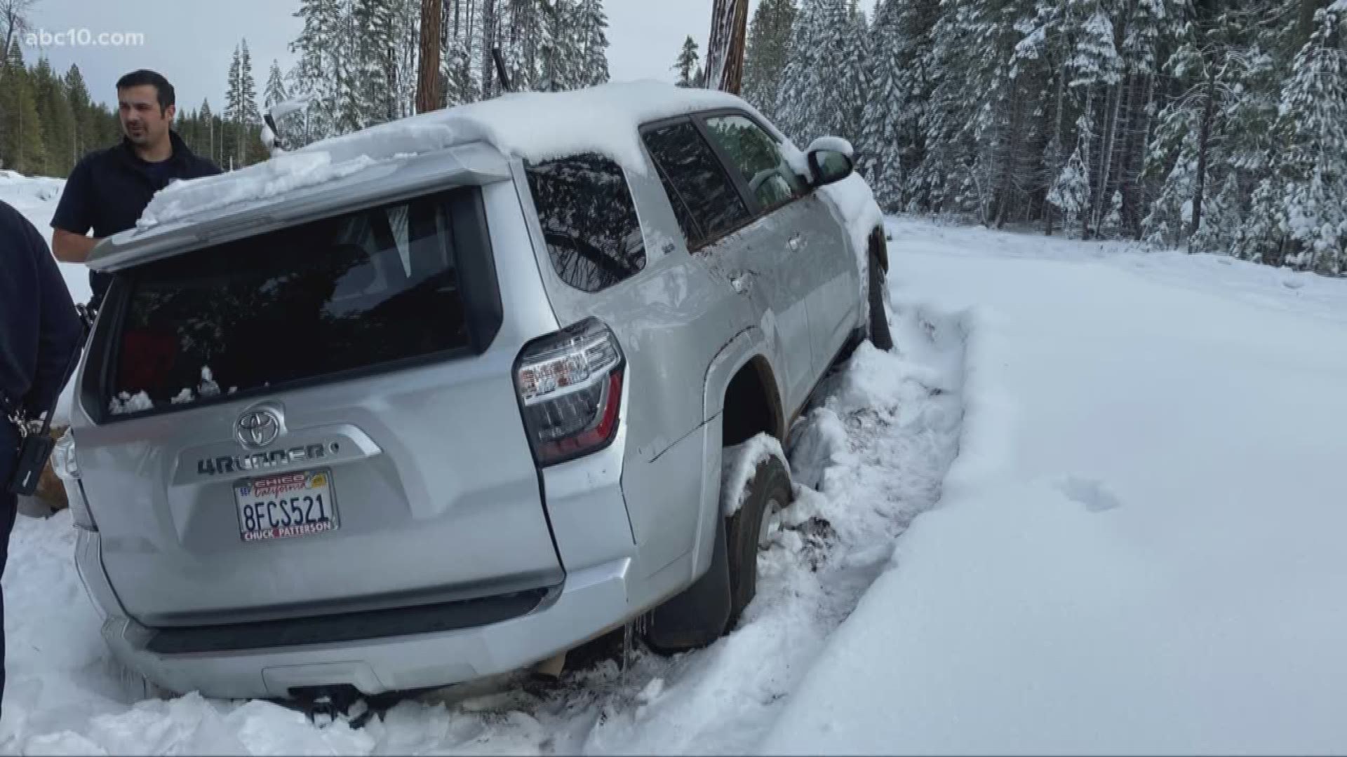 Paula Beth James, 68, was found alive in her car that had been buried in snow, according to the Butte County Sheriff's Office.