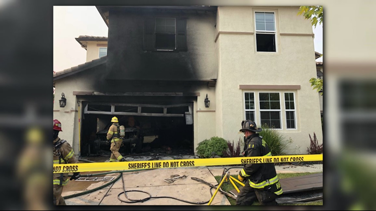 Neighbors reported hearing several explosions coming from the home before the fire started, according to the sheriff's department.