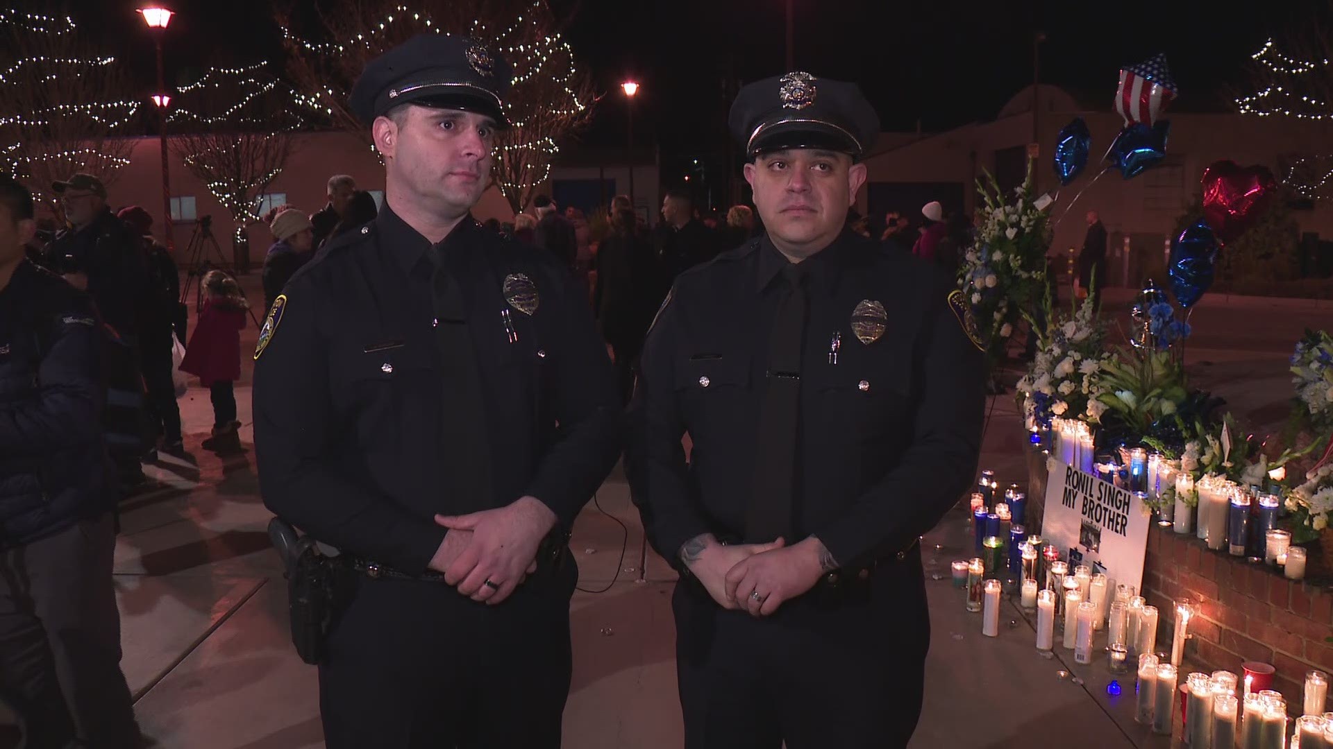"He's going to live on. Legends never die." A conversation ABC10 had with Stockton Police Officers Jason Da Silva and Jose Torres was touching. They knew fallen Newman Police Cpl. Ronil Singh for more than 10 years. The two men said it’s hard to put their uniform on now knowing what happened to their brother, but they have to keep going to work to keep Singh's legacy alive.