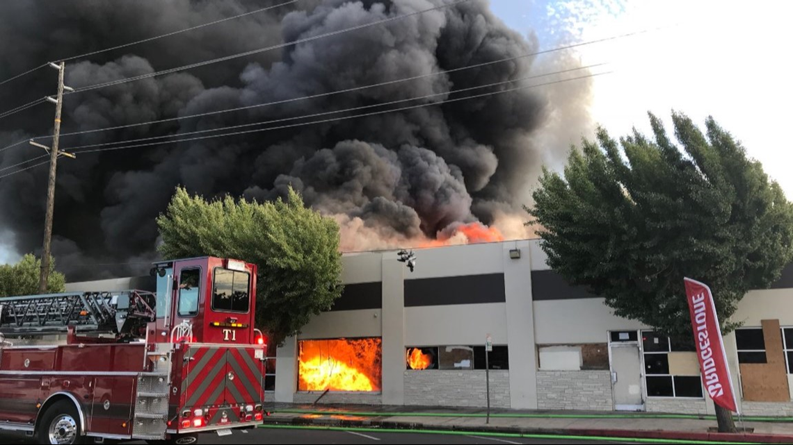 Oakland Gas Prices >> Fire destroys 2 buildings in downtown Modesto | abc10.com Oakland Gas Prices >> Fire destroys 2 buildings in downtown Modesto | abc10.com