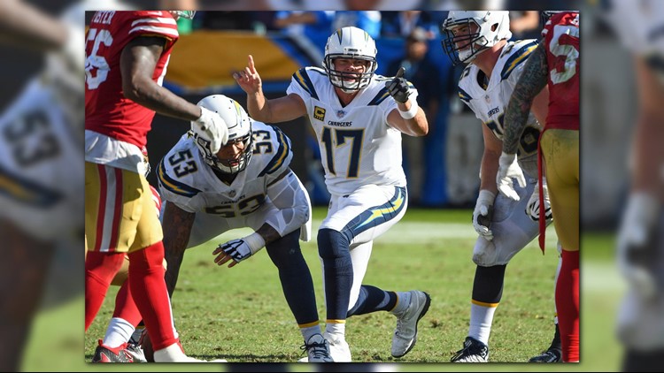 Rivers throws for 3 TDs as Chargers rally to beat 49ers