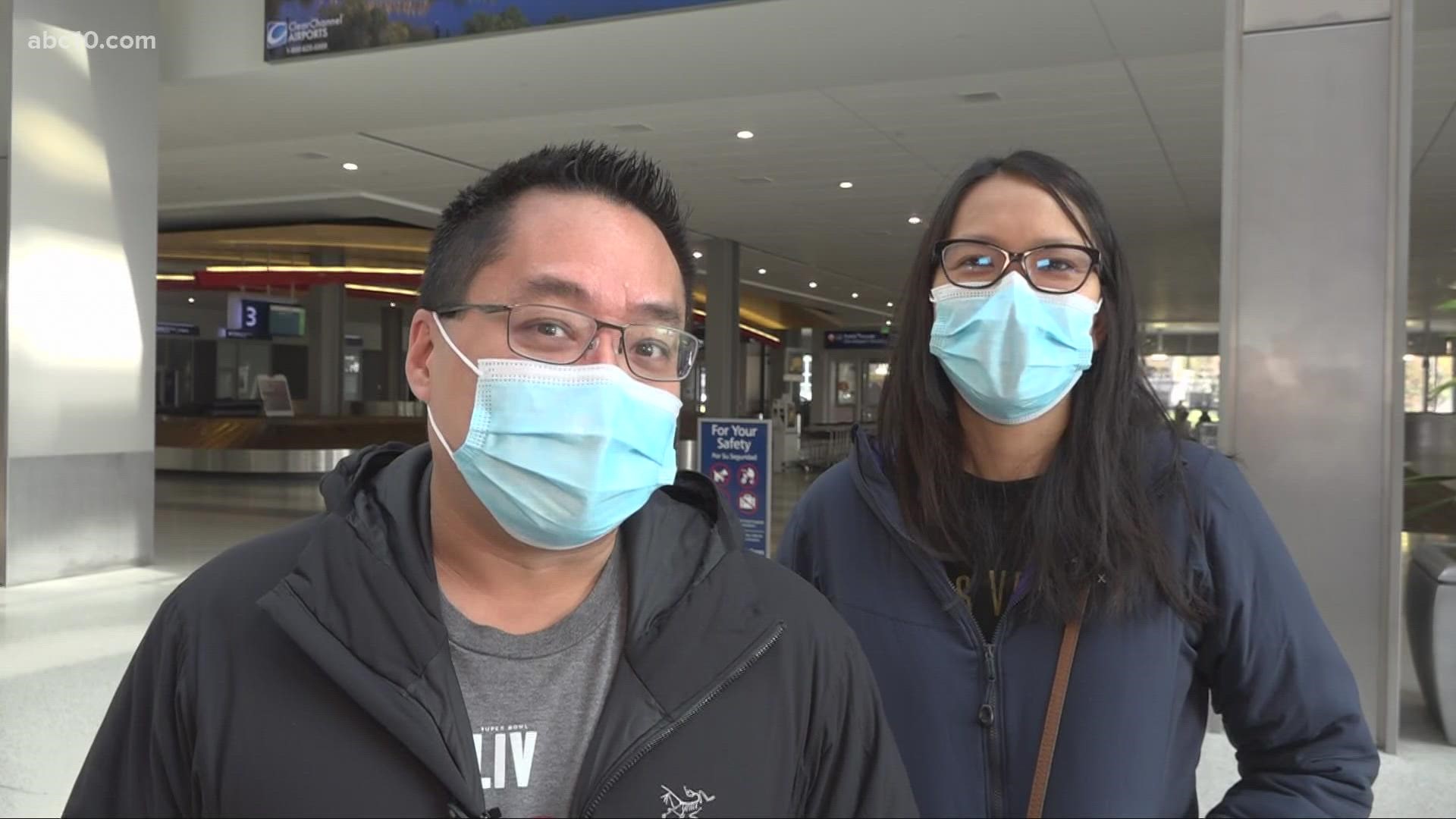 Our Jay Kim stopped by Sacramento International Airport to catch travelers flying in to visit family on Thanksgiving, and ask them how it will compare to 2020.