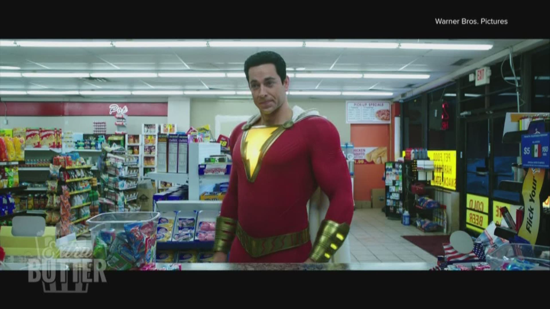 If you are looking for something to watch at home, Extra Butter recommends 'Shazam!' Mark S. Allenb talks with star Zachary Levi about why this is his dream role.