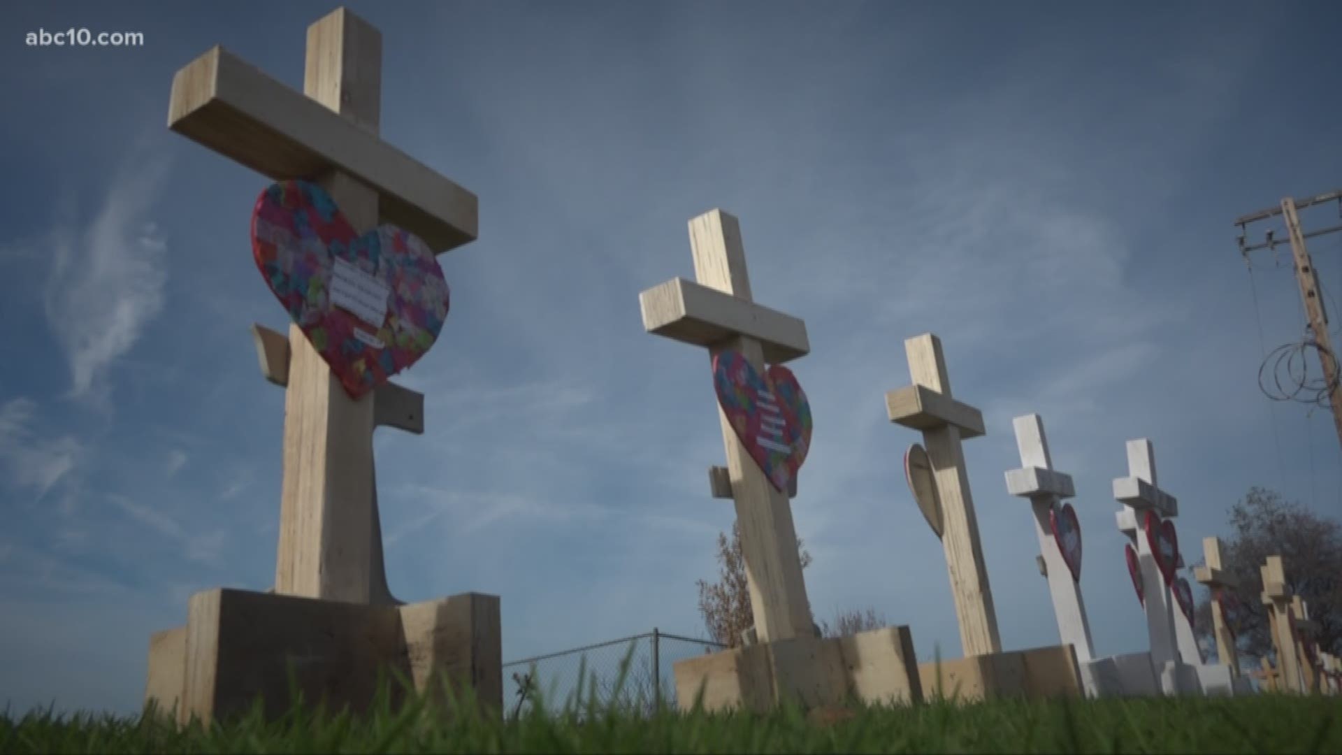 For more than two decades, Greg Zanis, Founder of Crosses for Losses, has been making wooden crosses to honor and remember victims of tragedies. Now he is in Paradise for the victims of the devastating Camp Fire.
