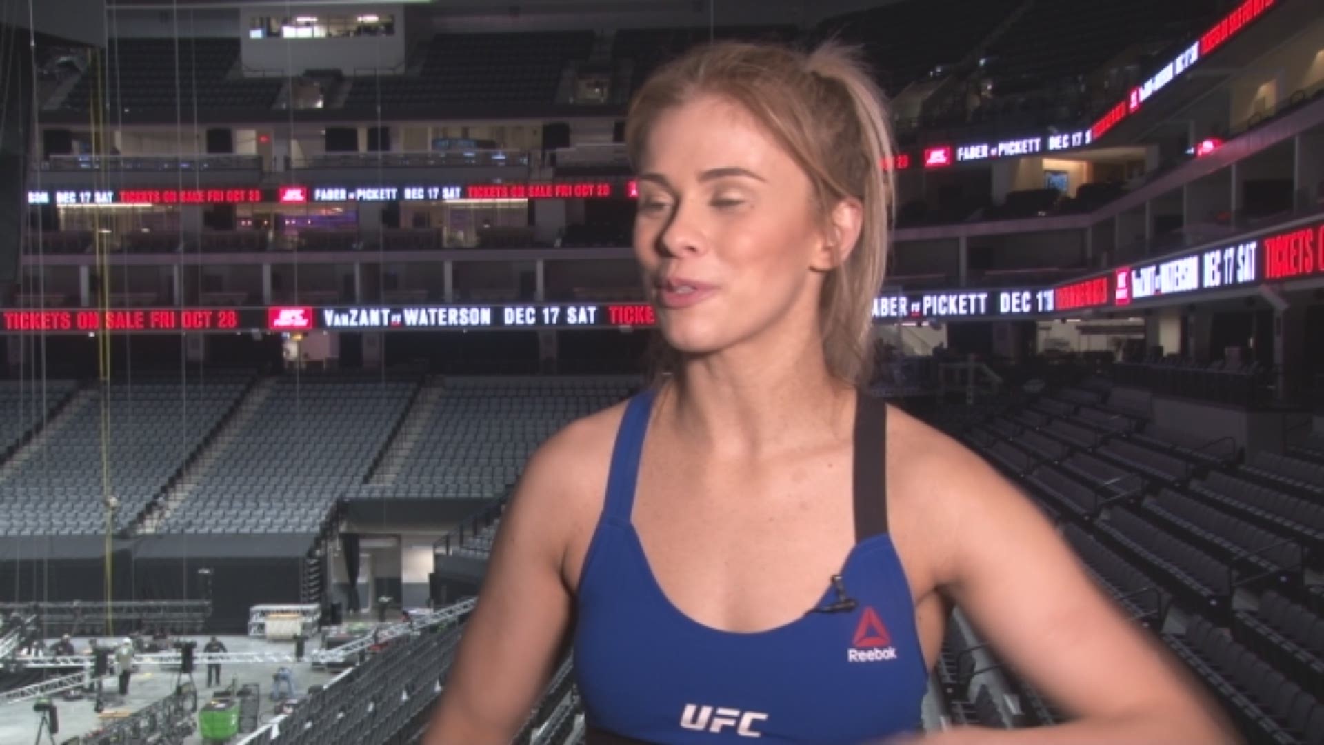 UFC star Paige VanZant, who trains and lives in Sacramento talks to ABC10's Sean Cunningham and Pierre Noujaim about headlining her first fight card at Golden 1 Center coming up on Saturday against Michelle Waterson.
