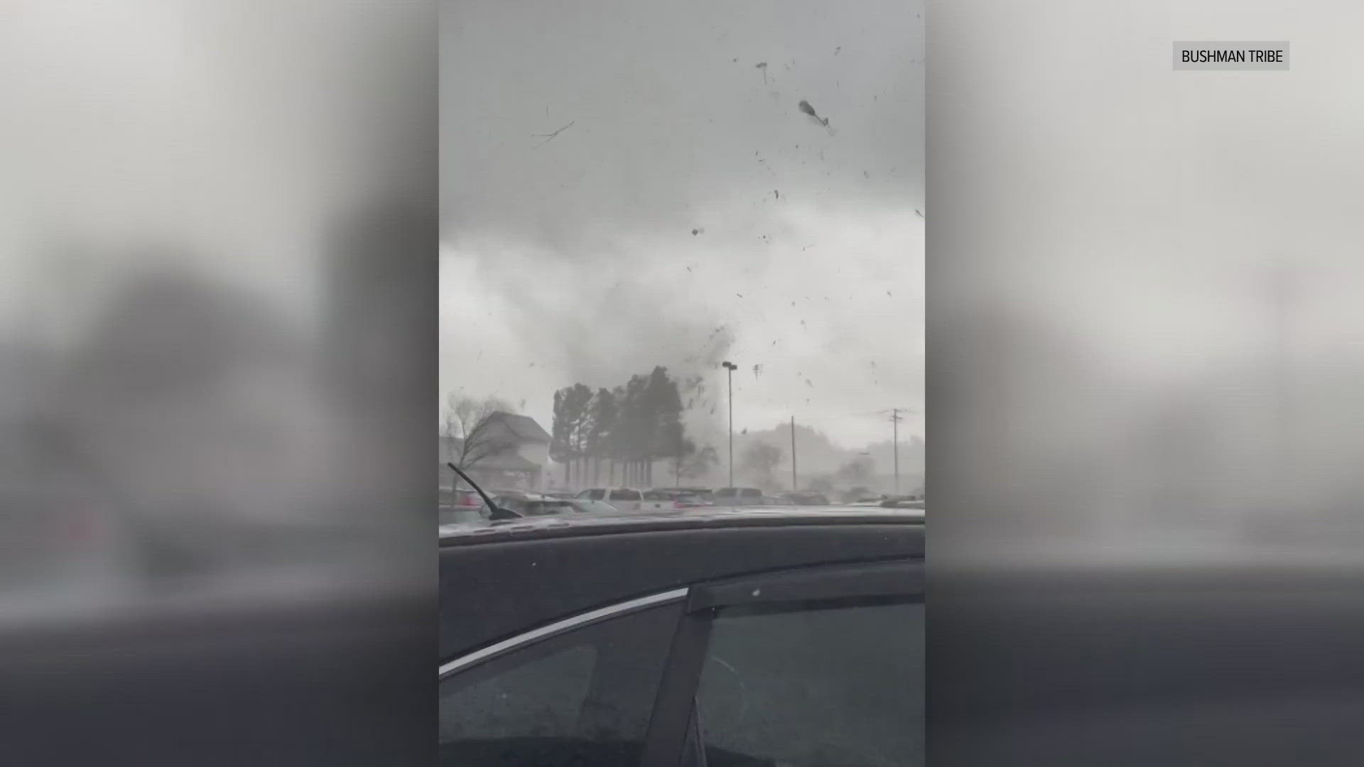 The National Weather Service says the tornado happened in the city of Scotts Valley, knocking down powerlines and sending several people to the hospital.