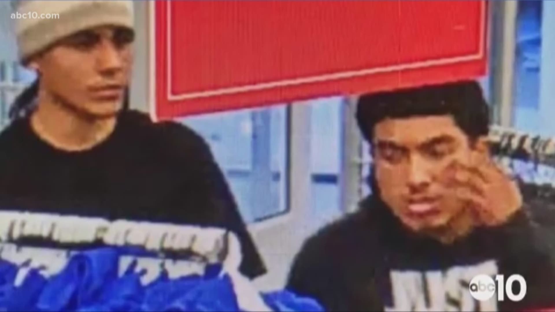 Manteca police are hoping you can help them find two men wanted for theft. Police say they stole up to 30 pairs of Adidas warm-up pants and 10 adidas jackets from the Manteca Kohl's on Friday.