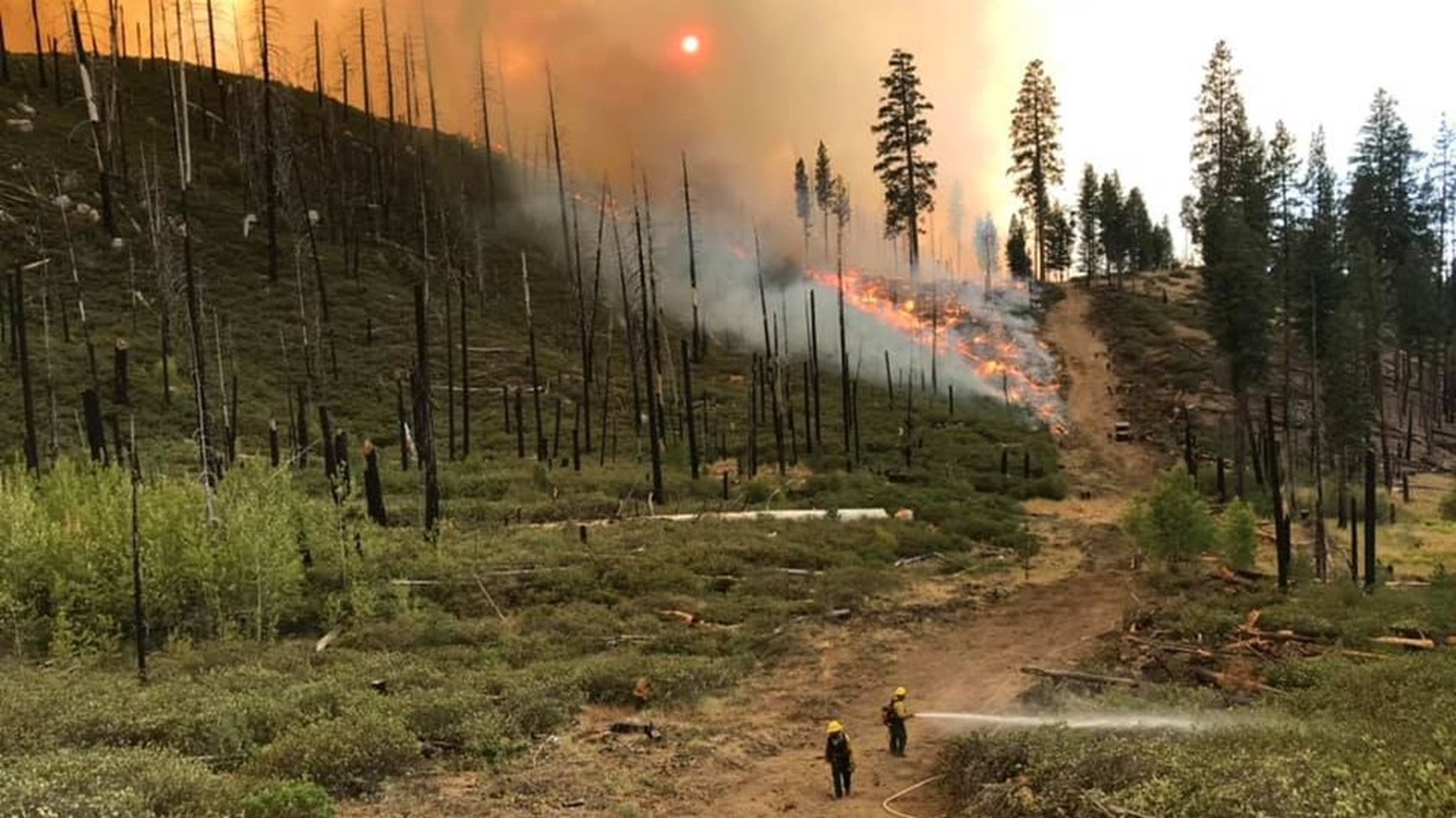 The Walker Fire, burning in Plumas County, has grown to 54,518 acres, according to the U.S. Forest Service. Steve Kliest, with the U.S. Forest Service, said crews will focus on making sure the fire stays within containment lines.