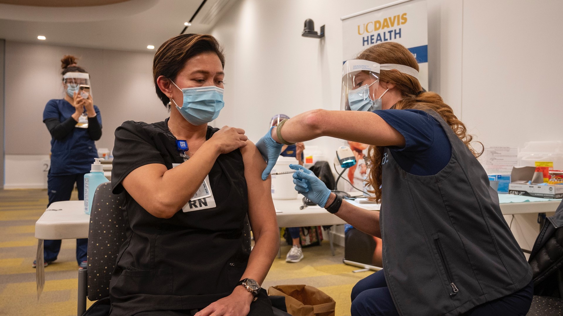 UC Davis Health received nearly 5,000 vaccines. Gov. Gavin Newsom announced that California should get another 393,000 doses of the Pfizer vaccine by Friday.