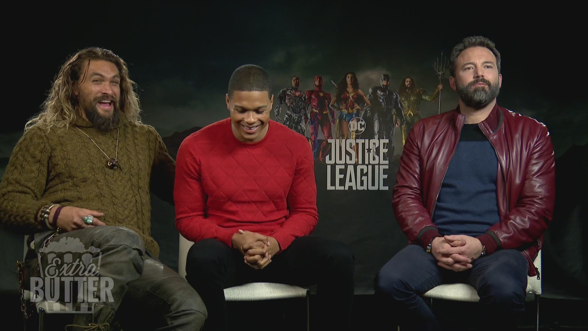 Ben Affleck, Ray Fisher, and Jason Momoa sat down with Mark S. Allen to talk portraying their characters in Justice League. (Travel and accommodation costs paid by Warner Bros. Pictures)