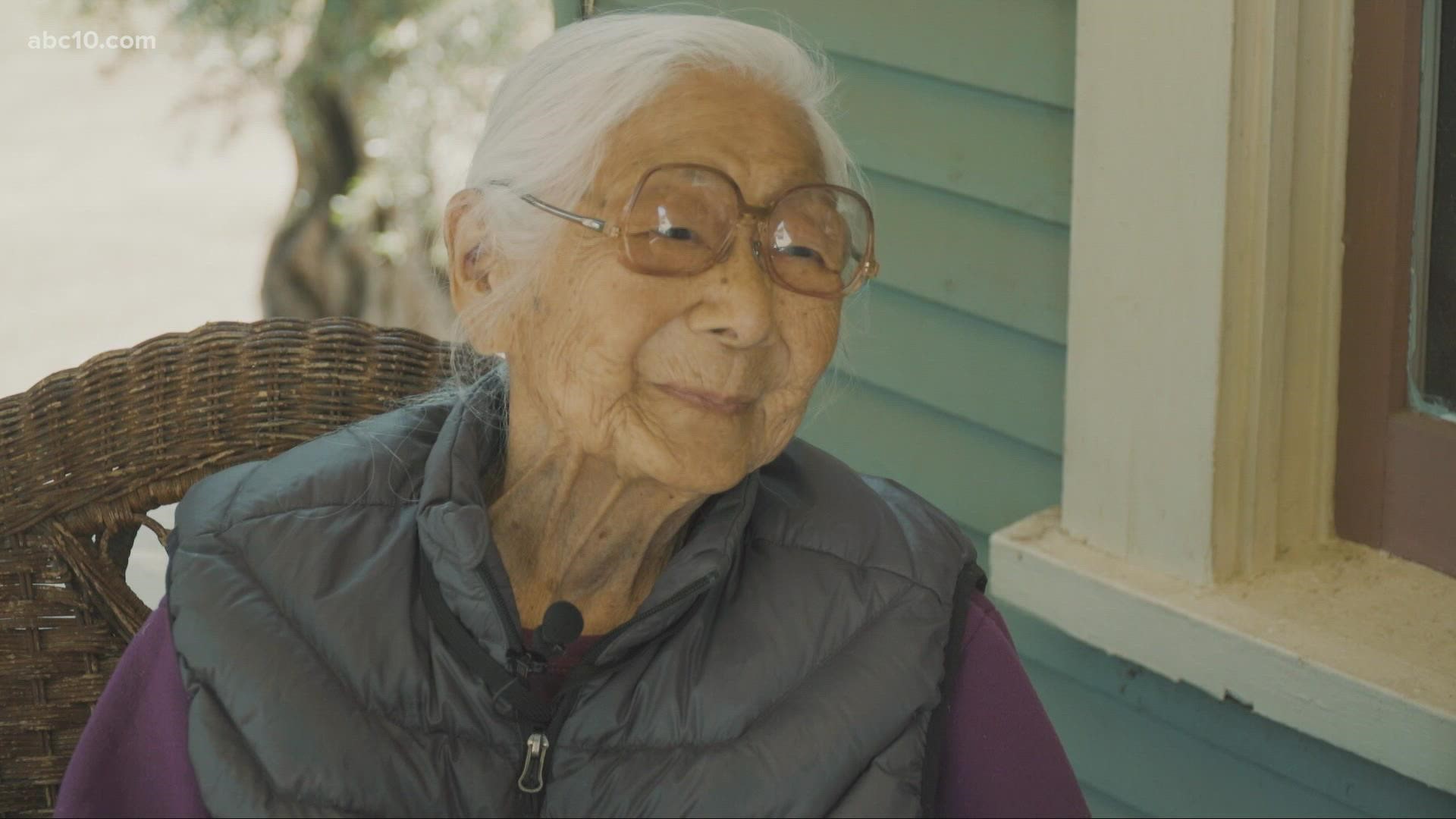 Lucille Harumi Tokuno celebrated her 100th birthday Saturday in Yuba City.  She says finding the positive side of things is her secret to longevity.