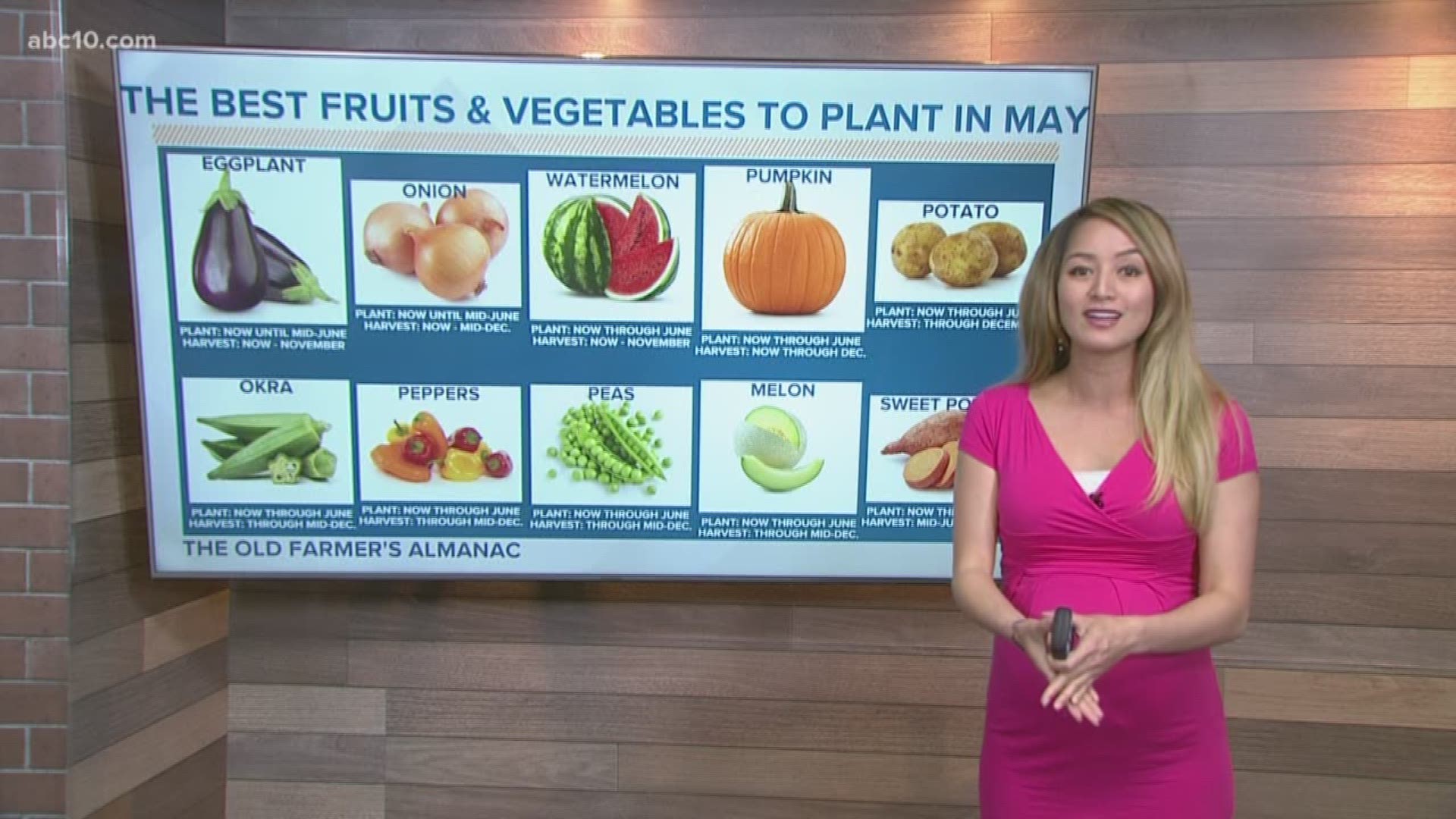 Planting season is in full swing, so Michelle Apon has put together a list of the best fruits and vegetables to grow this month and next month.