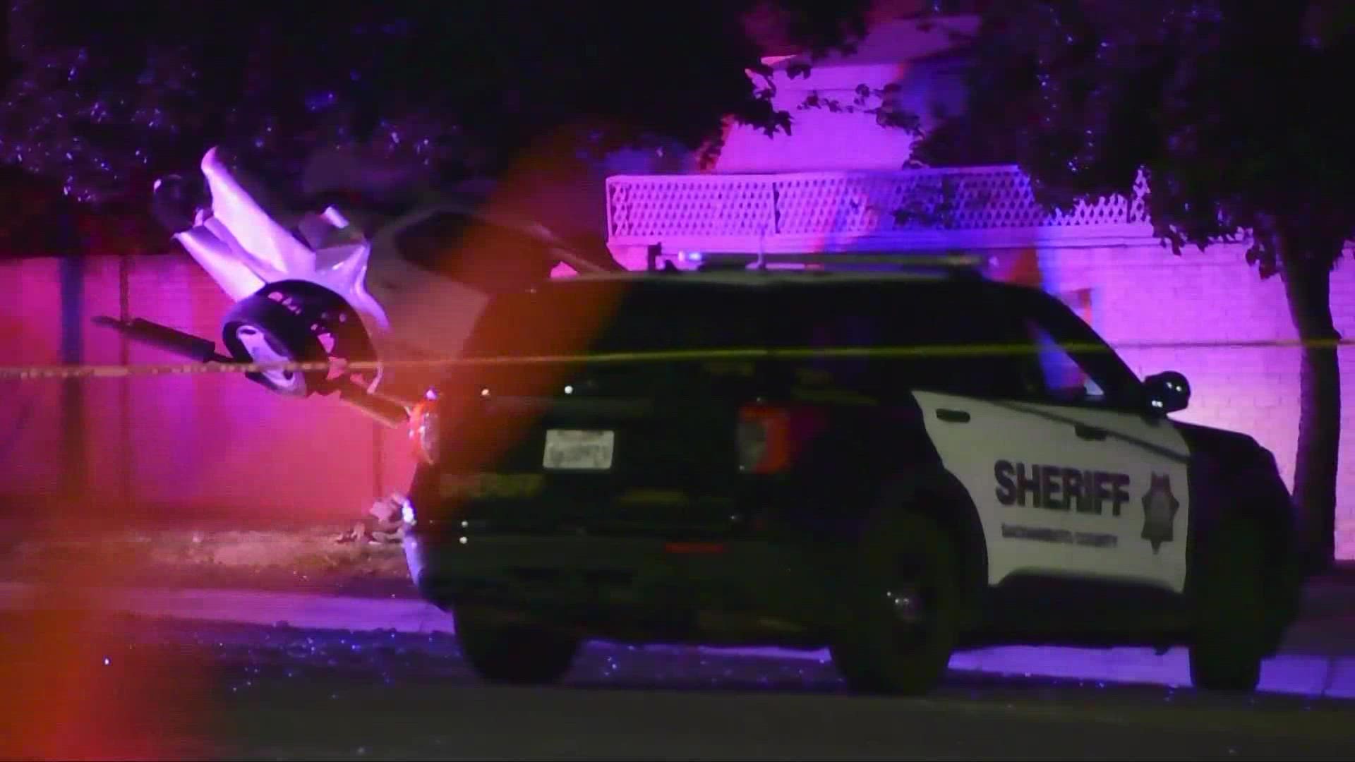 The police chase started near 65th Street and 14th Avenue in Sacramento Friday night, authorities say.