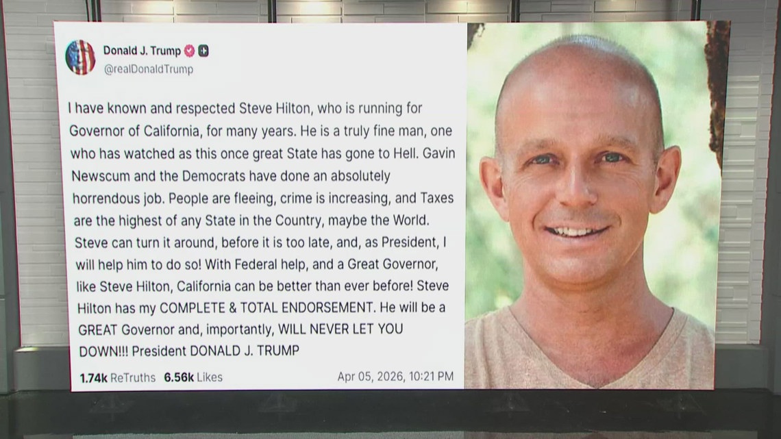 Trump endorses Steve Hilton in California governor’s race