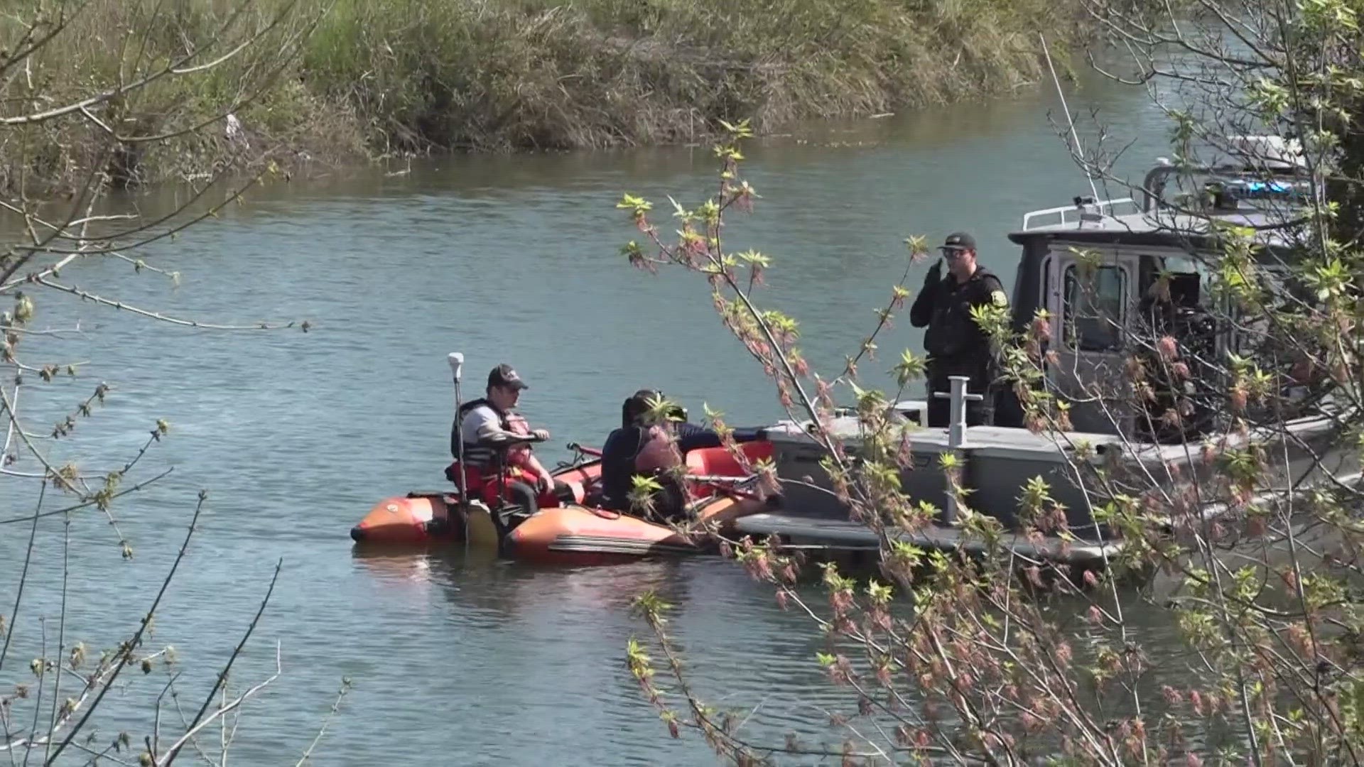 Crews have been searching for a missing Stagg High School teenager after they jumped into the Calaveras River but never resurfaced.