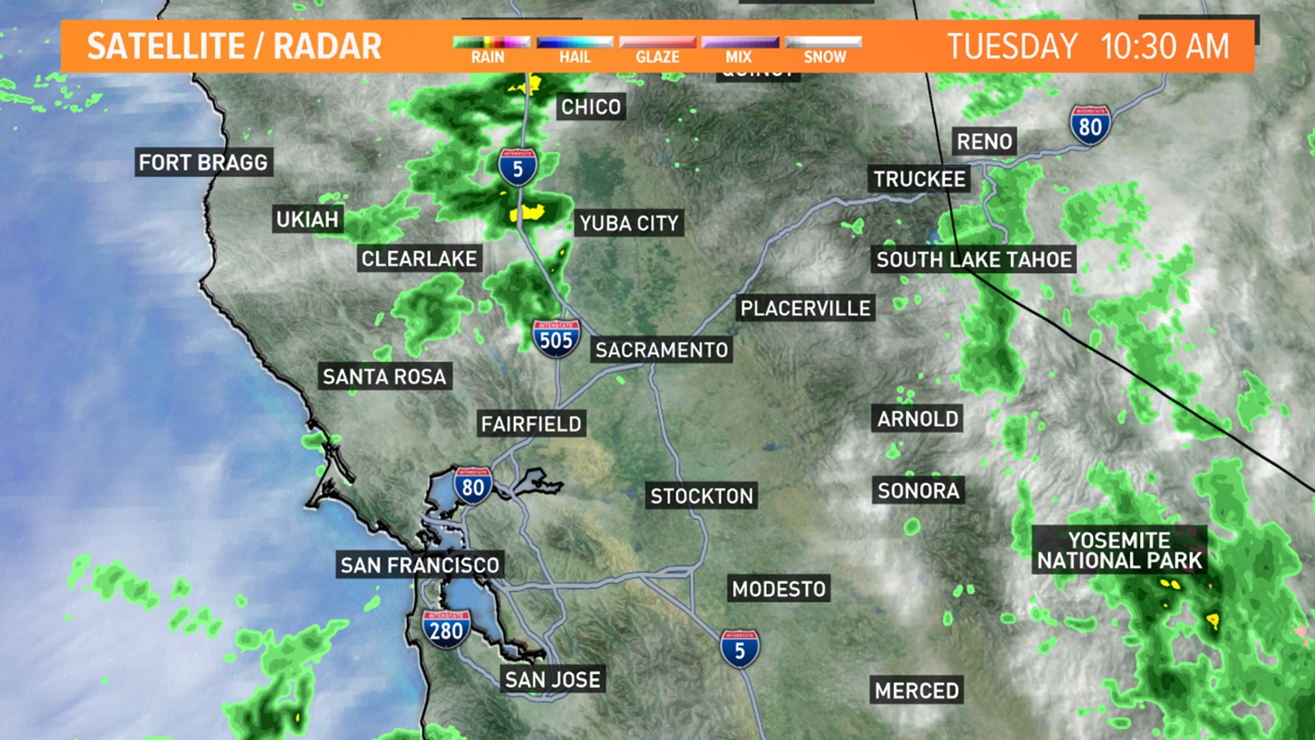 Rain Chances For Northern California Over The Next Two Days | Abc10.com