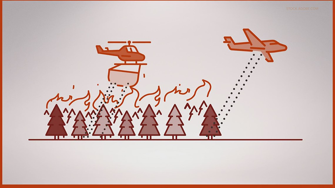 What do planes and helicopters do when fighting wildfires? | Need to Know