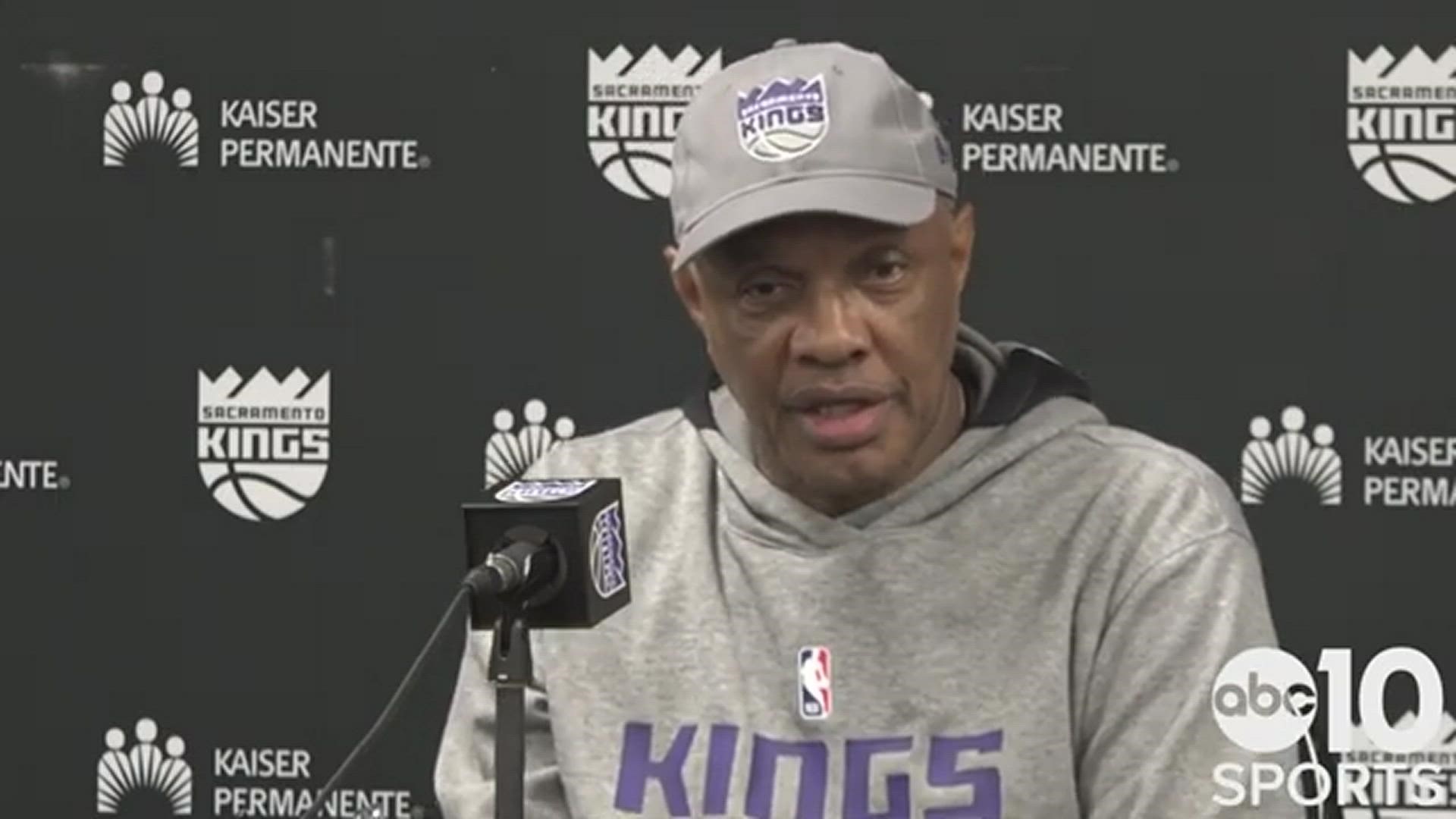 Alvin Gentry meets with the media for the first time since stepping in as the interim head coach for the Sacramento Kings following the dismissal of Luke Walton.