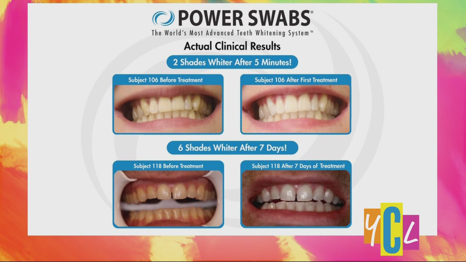 Power Swabs will give you that extra sparkle to your smile that will get you noticed anywhere. This segment was paid for by True Earth Health Solutions.