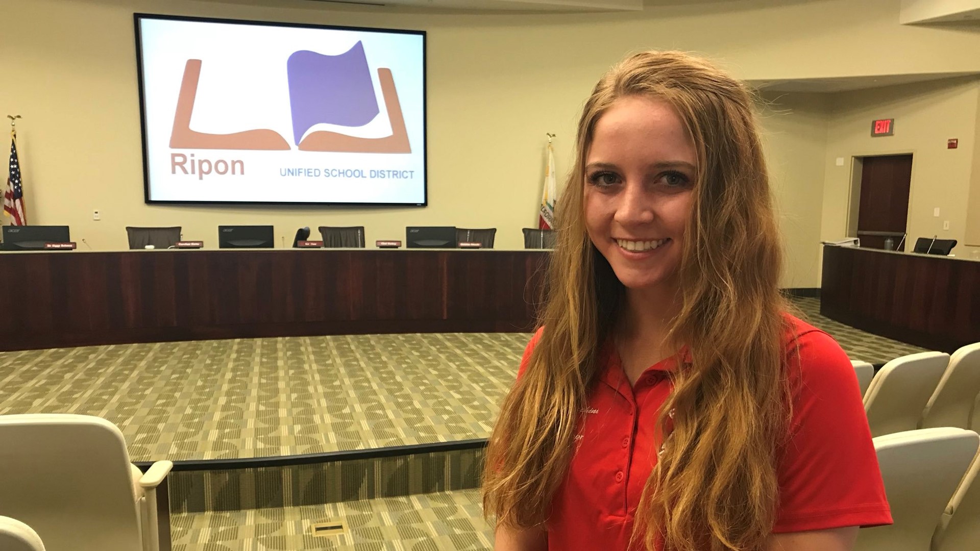 Gianna Brocchini, a senior at Ripon High School, will get to weigh in and vote on all decisions at Ripon Unified School Board meetings, except for personnel matters.