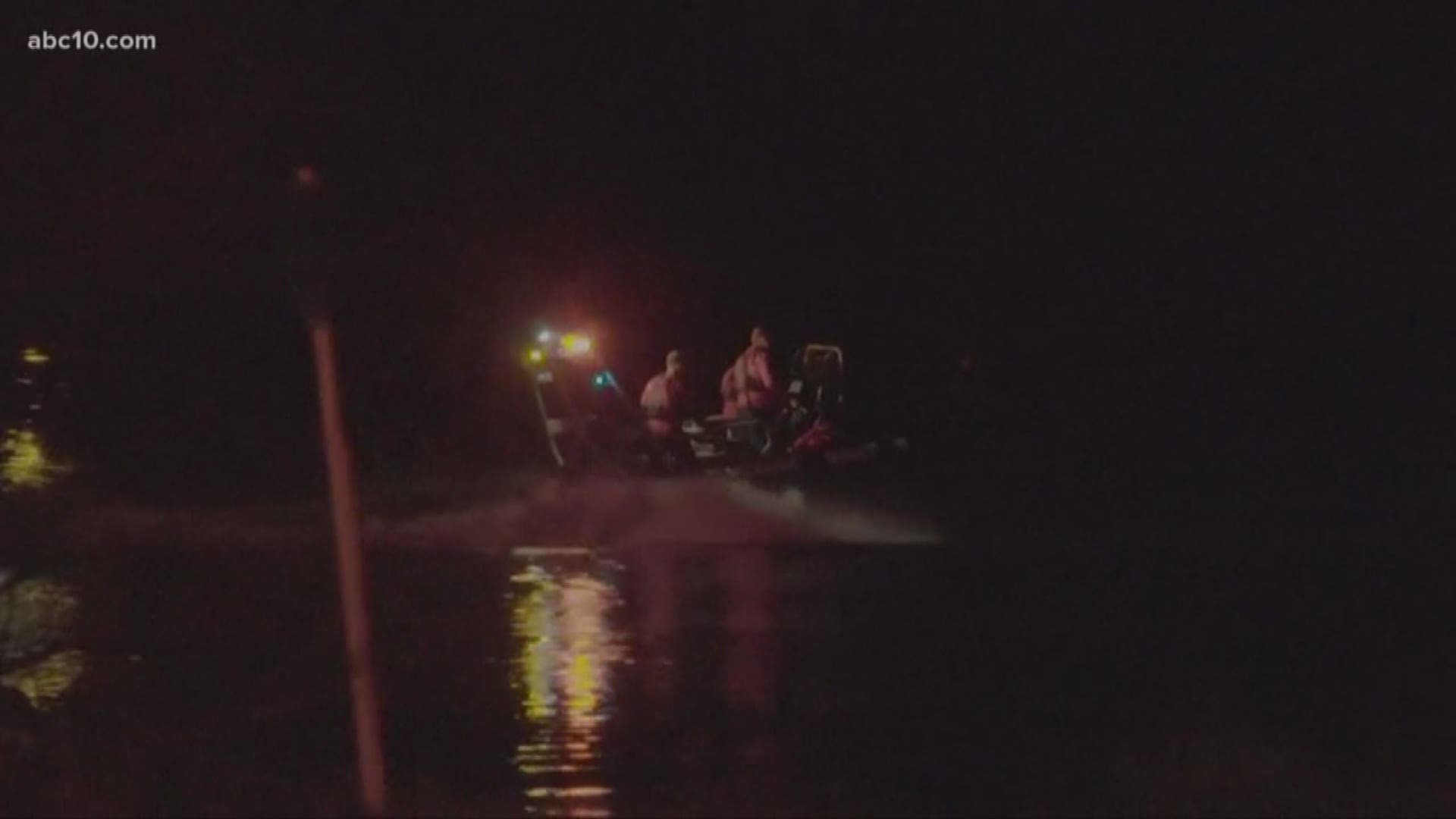 Recovery crews were called in to search for a vehicle that reportedly flew off westbound Highway 50 bridge and ended up in the Sacramento River, Tuesday night.