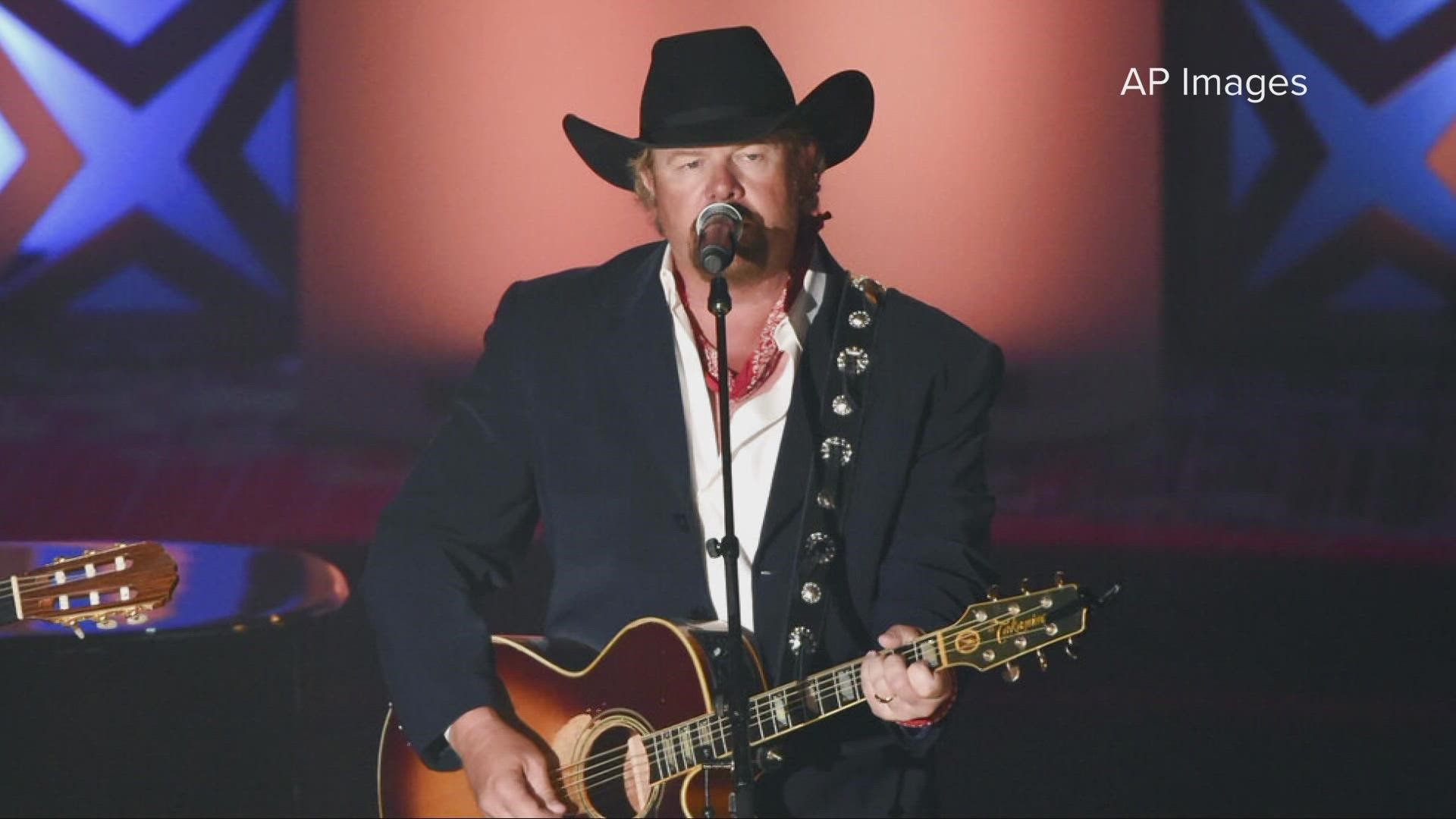 The Country star revealed he had been undergoing treatment for stomach cancer since last fall.
