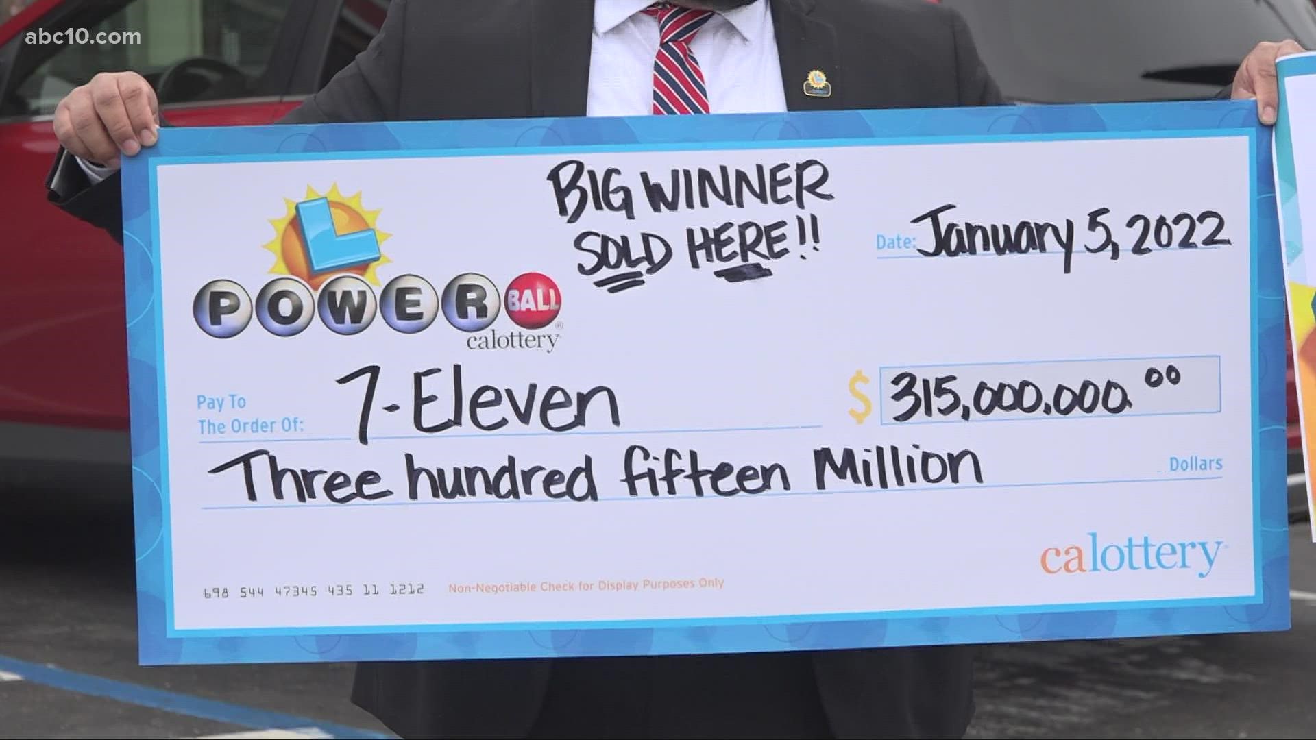 Powerball Lottery Winners Cheque