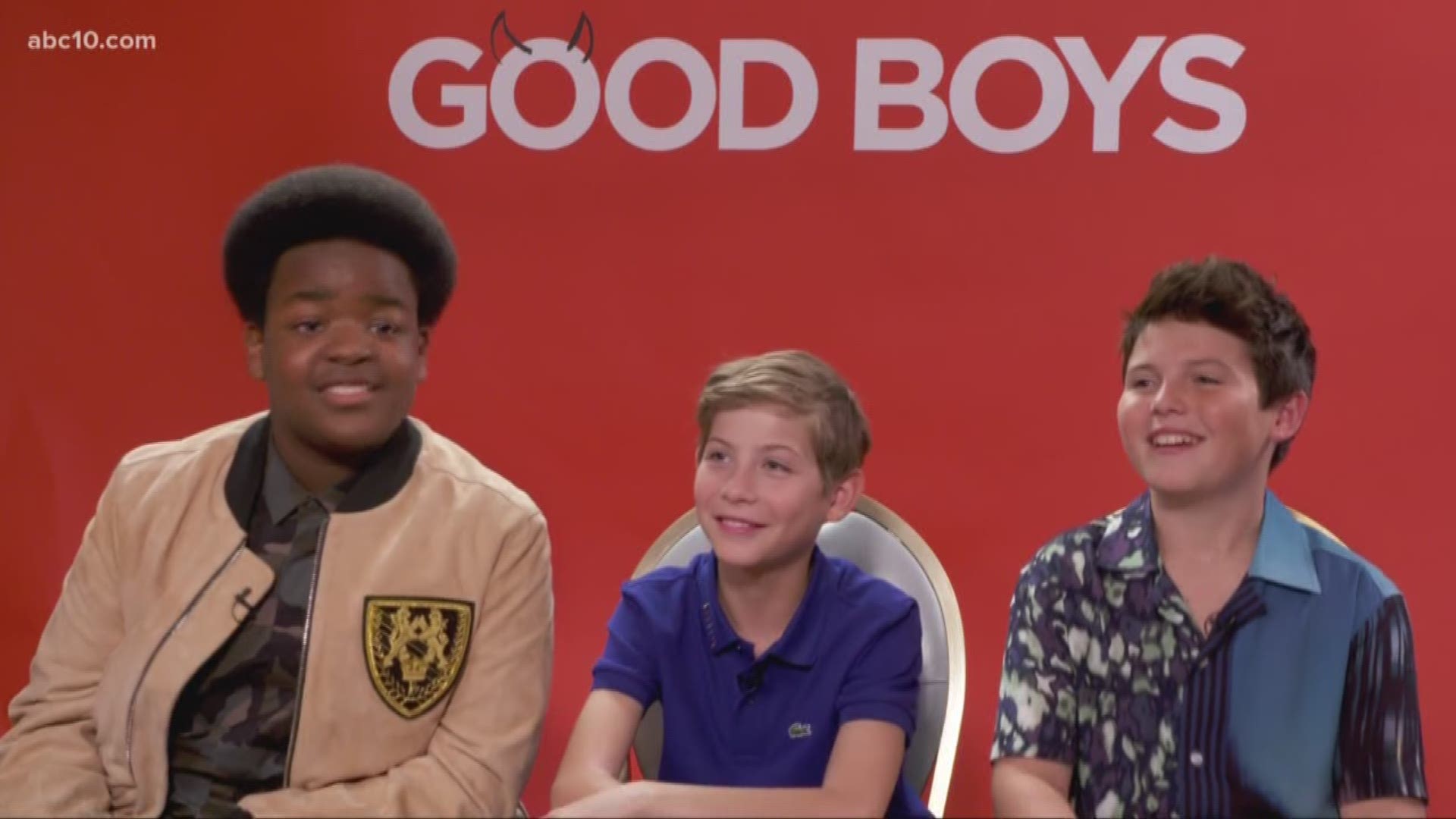 The cast of the new comedy "The Good Boys" talk to Mark S. Allen to talk about their experience filming the raunchy rated-R comedy.