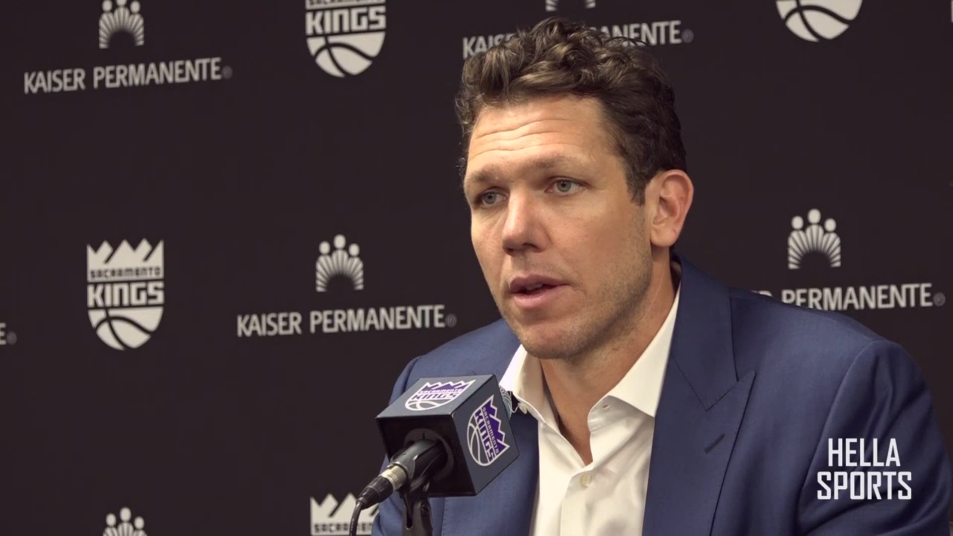 Kings coach Luke Walton talks about his decision to keep Buddy Hield on the bench down the stretch of Sacramento's 118-113 loss to the Toronto Raptors on Sunday.