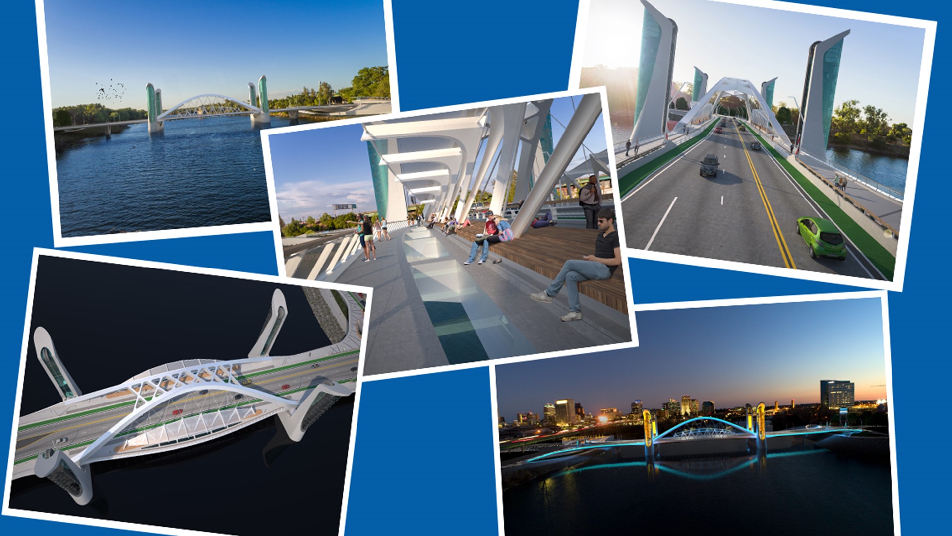 The cities of Sacramento and West Sacramento announced the design for the new bridge to be built by 2023.