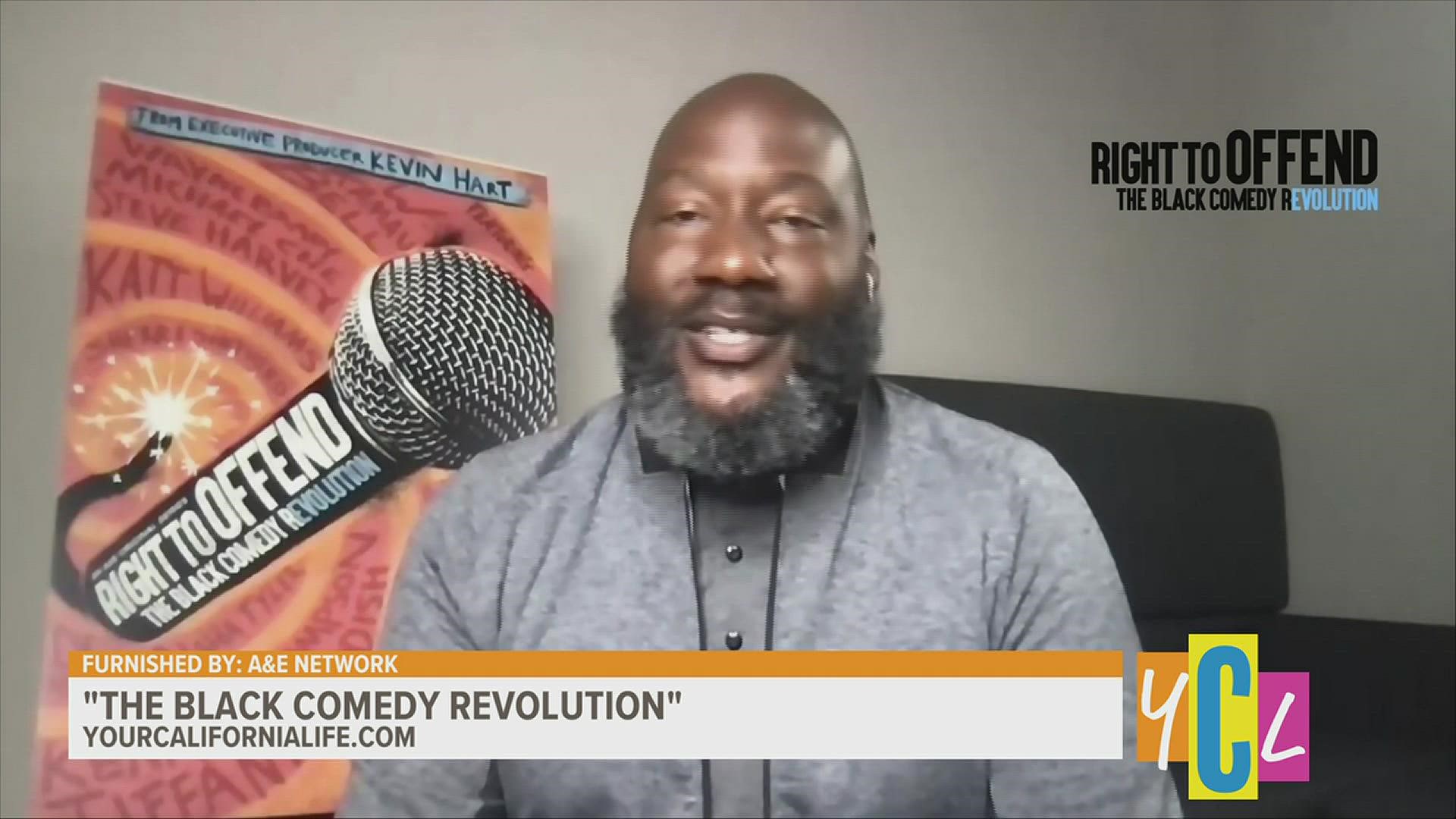 Get ready to laugh out loud and learn about the history of Black comedy in "Right to Offend: Black Comedy Revolution" executively produced by Kevin Hart.