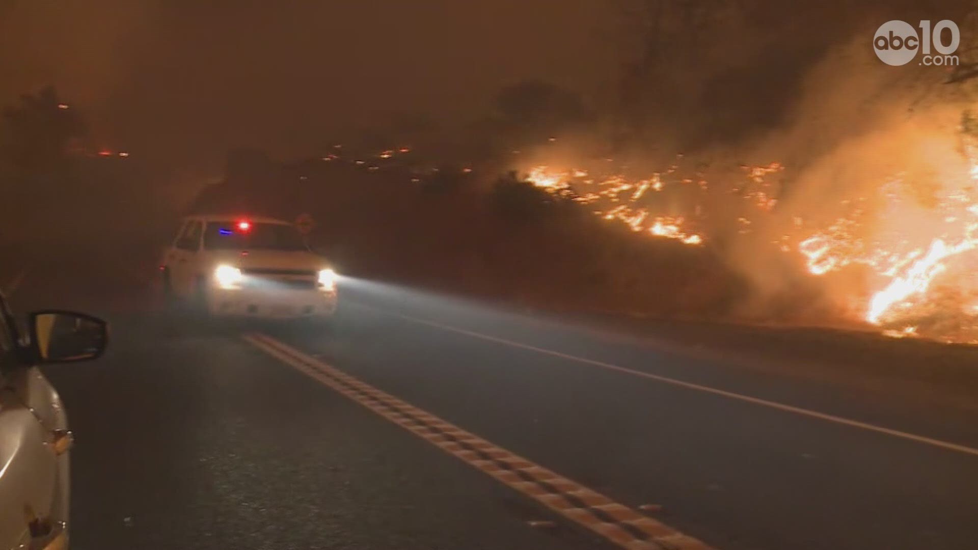 Tens of thousands are fleeing fast-moving Camp Fire, located an hour north of Oroville.
