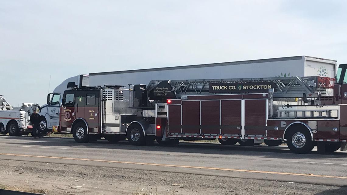 Two people killed in fiery 8vehicle accident on I5 in Lodi, CHP says