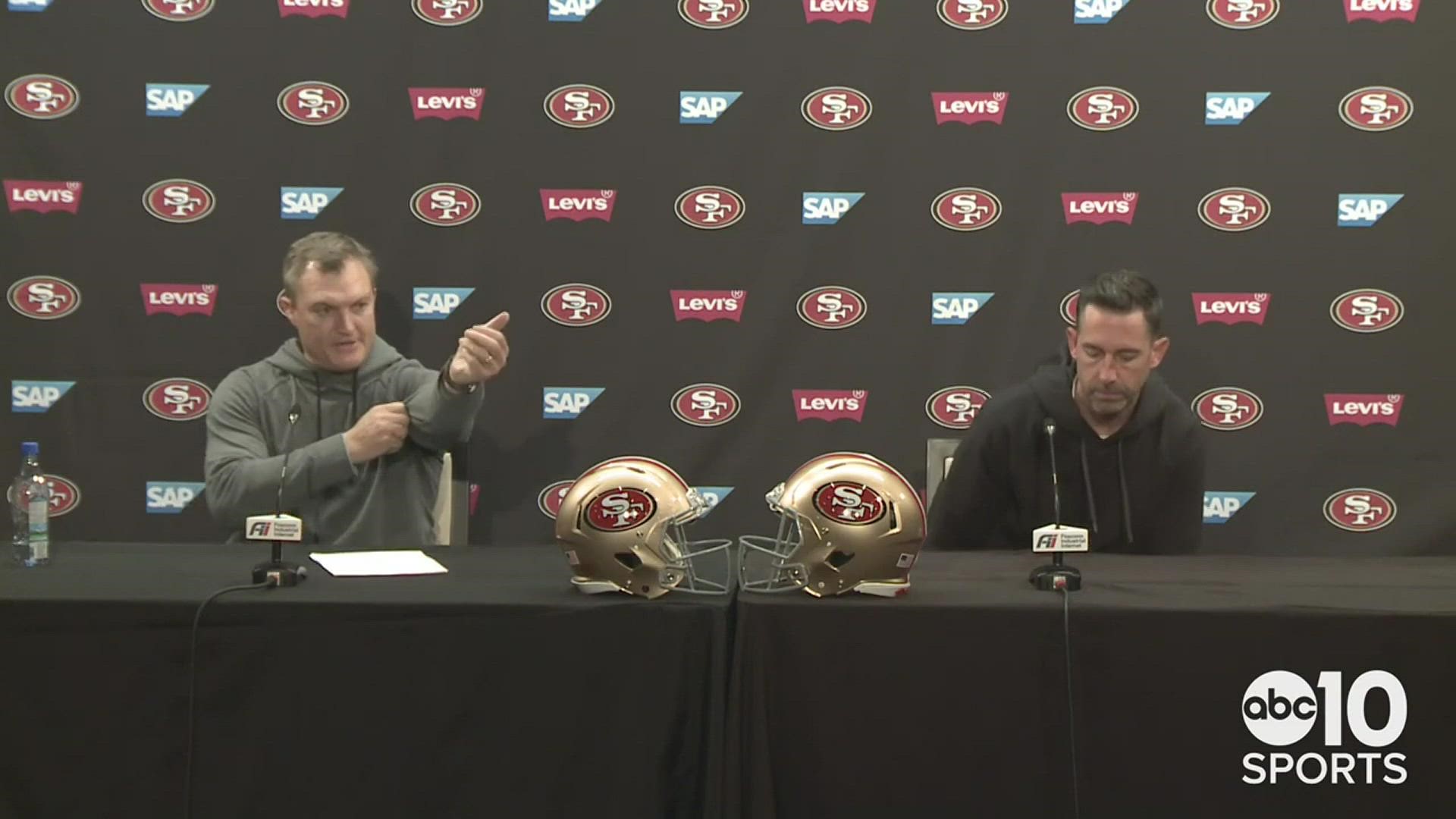 San Francisco 49ers GM John Lynch and HC Kyle Shanahan address QB