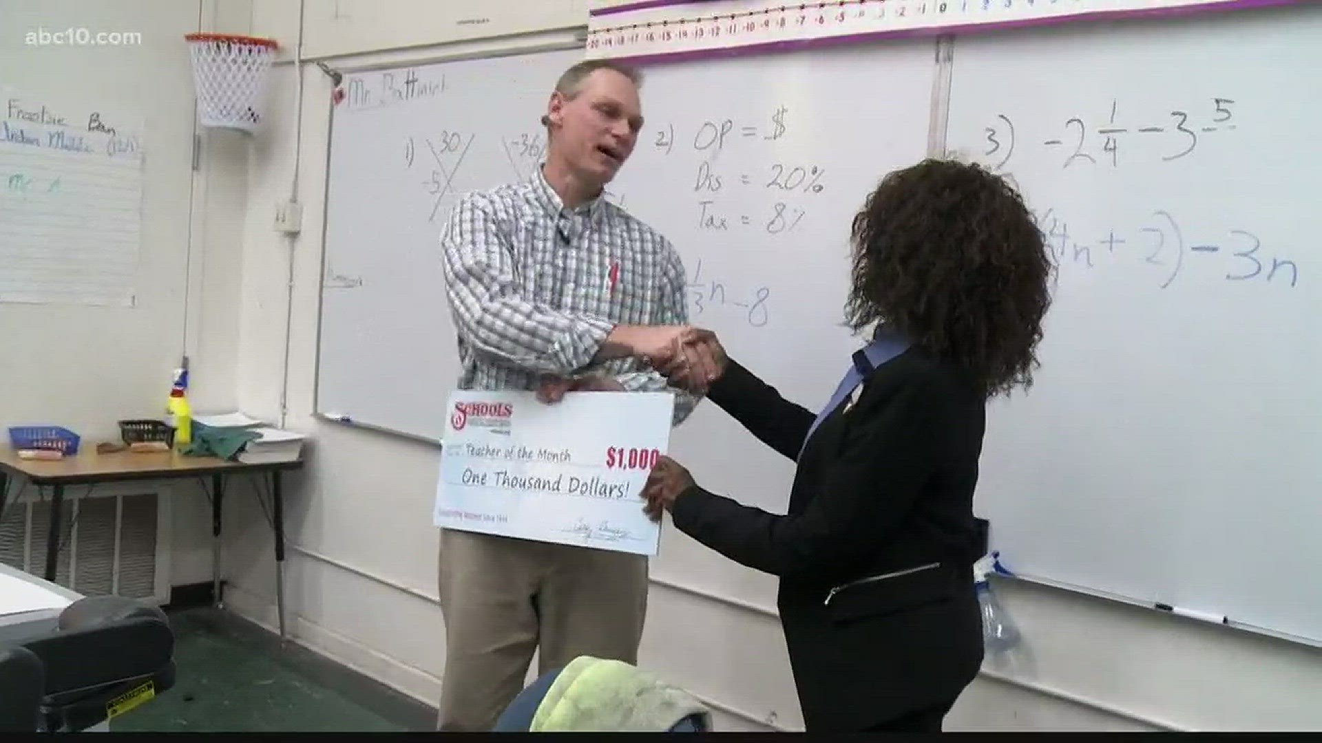 ABC10's recognizing Bob Battinich as December's teacher of the month with his one simple philosophy: make his students know that he's always there for them. (Dec. 12, 2017)