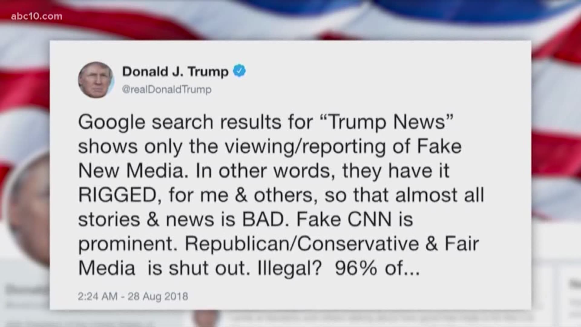 You probably heard about President Trump latest target on Twitter. Earlier he tweeted "Google search results for Trump news shows only the viewing/reporting of fake news media." So, that got us thinking, how does Google search results really work? Let's c