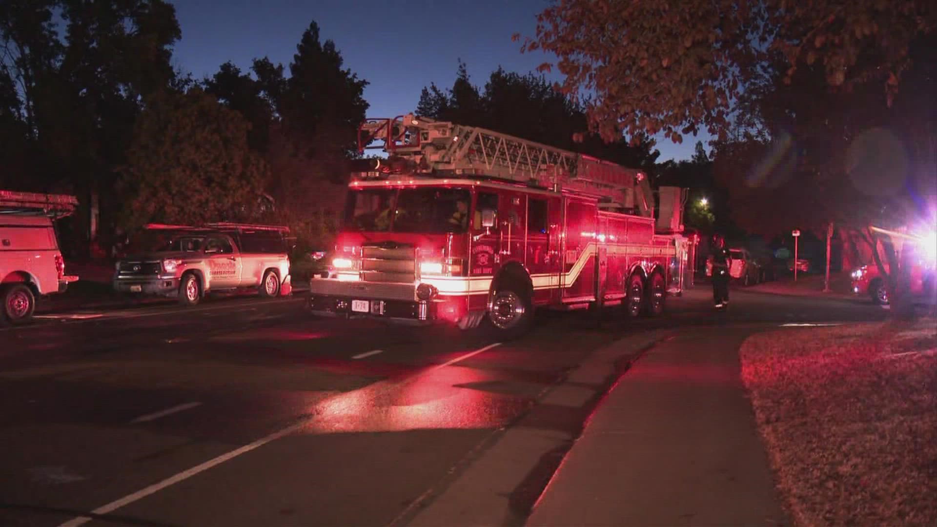 Firefighters with the Cosumnes Fire Department responded to the fire and quickly got it under control.