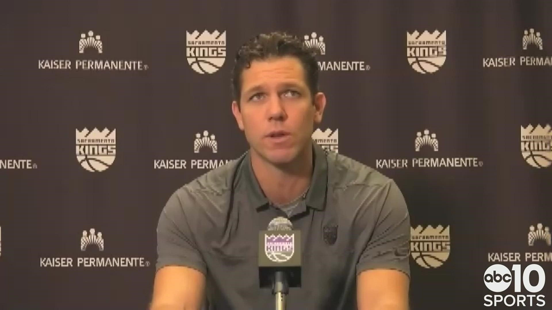 Sacramento Kings coach Luke Walton reflected on the disappointing 2020-21 season on Tuesday afternoon, and talked about the opportunity to remain with the team.
