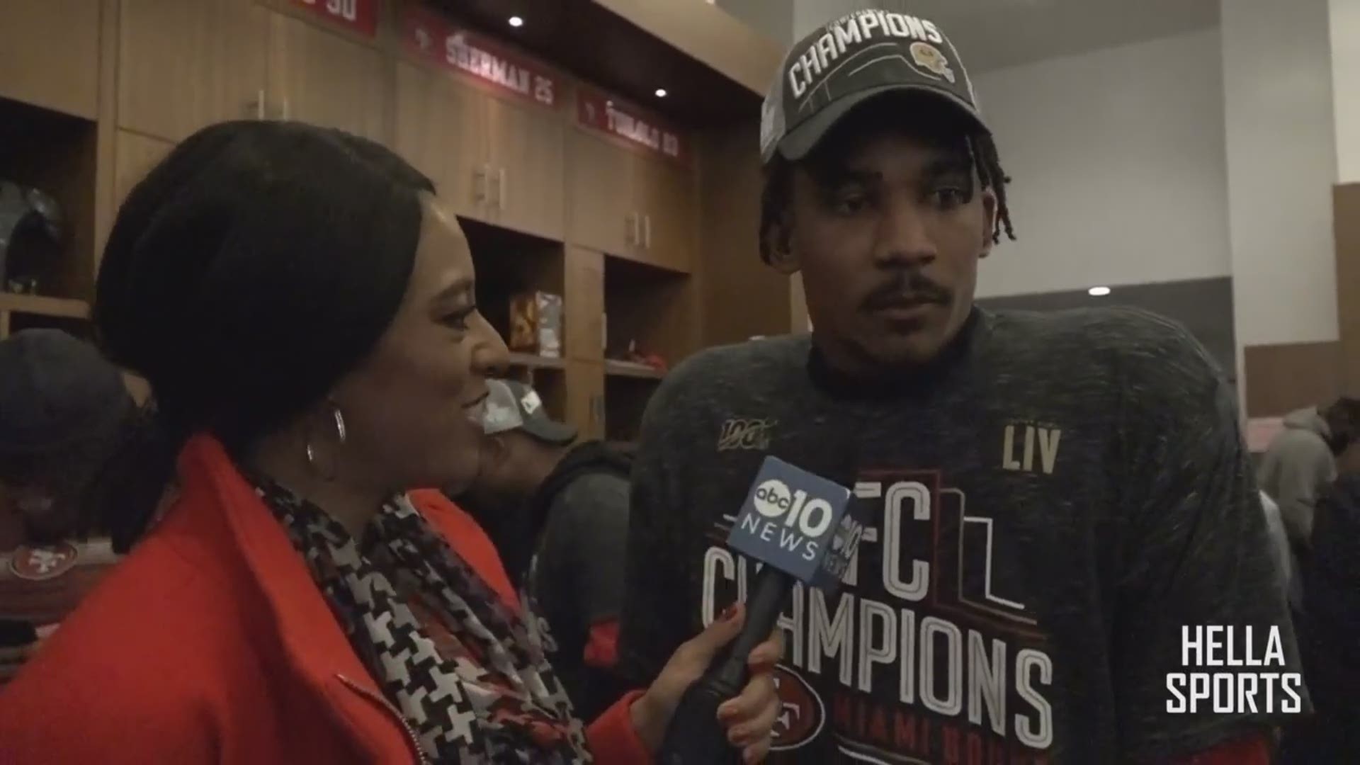 Sacramento's Ahkello Witherspoon celebrates his NFC Championship and reflects on how the 49ers overcame adversity this season