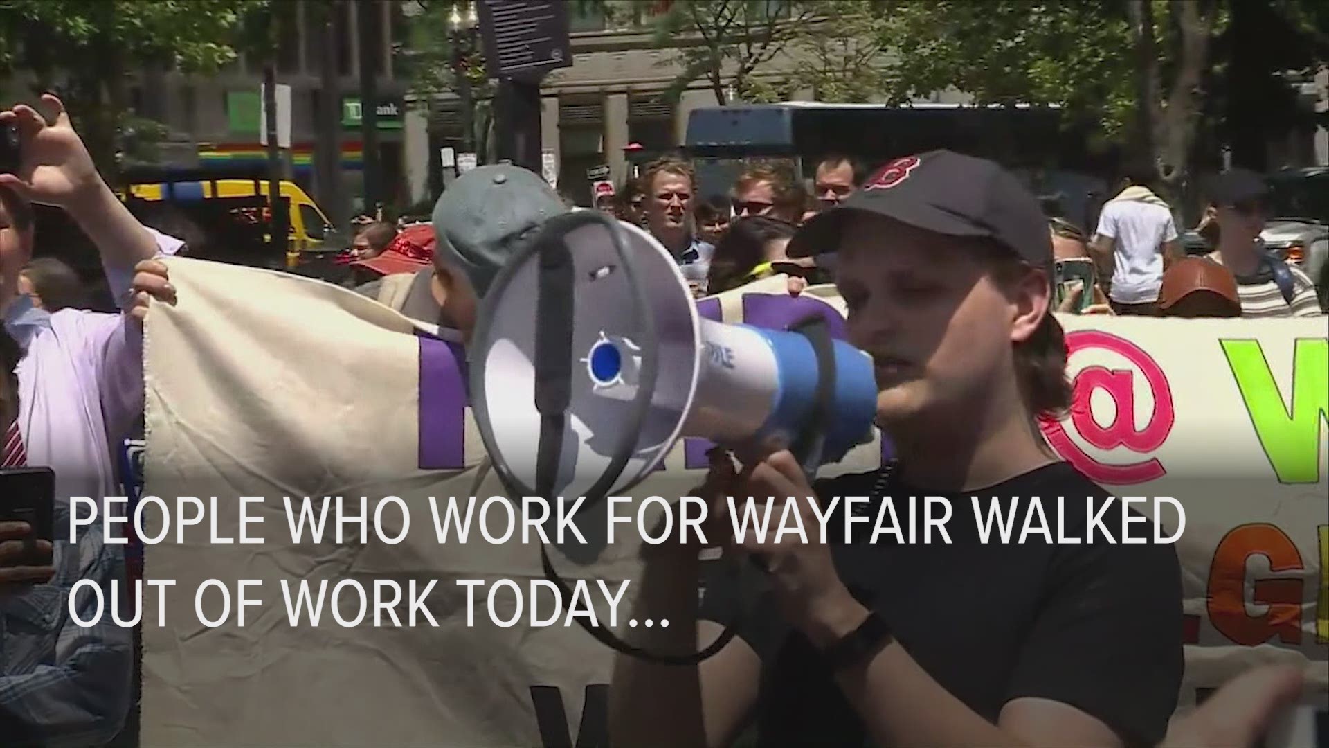 Wayfair employees walked out today in protest of the company selling to a contractor that runs a migrant children detention center.