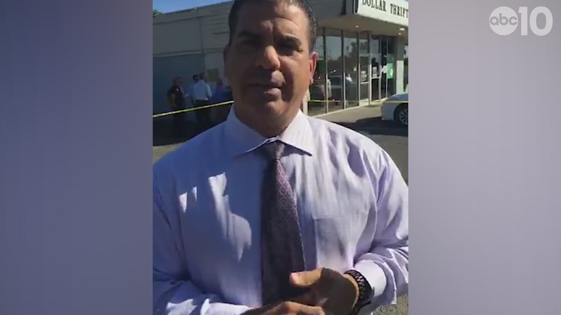 Sacramento Sheriff's Deputy Tony Trumbull gives the first update on the deadly shooting behind a strip mall in north Sacramento, Thursday afternoon. Read the full story: https://bit.ly/2YifZAt