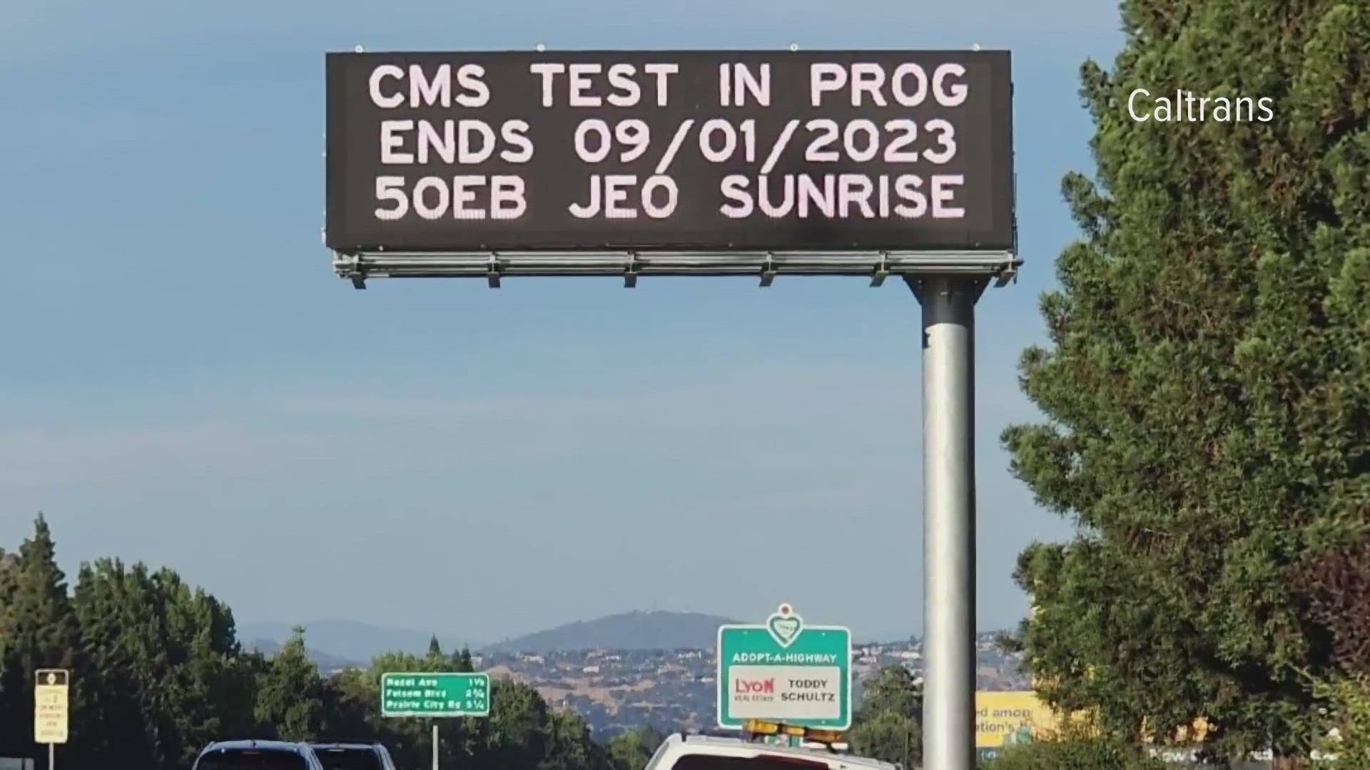 Before going live in mid-September, drivers may see a message reading “CMS Test in Prog(ress); Ends 09/01/2023” on these new boards.
