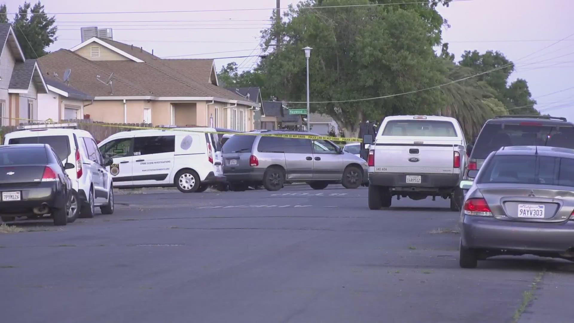 Two people were killed in a shooting in Sacramento's Del Paso Heights neighborhood, the Sacramento Police Department said Wednesday.