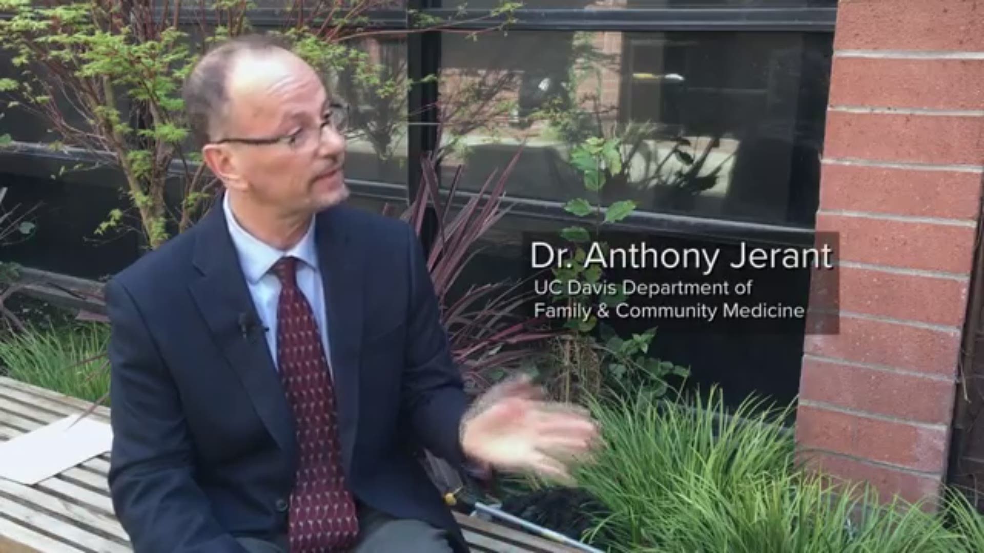 Suicide is a leading cause of death for Americans. It's the fourth leading cause for middle-aged men. But Dr. Anthony Jerant, professor & chair of the UC Davis Department of Family & Community Medicine, is working to change that.